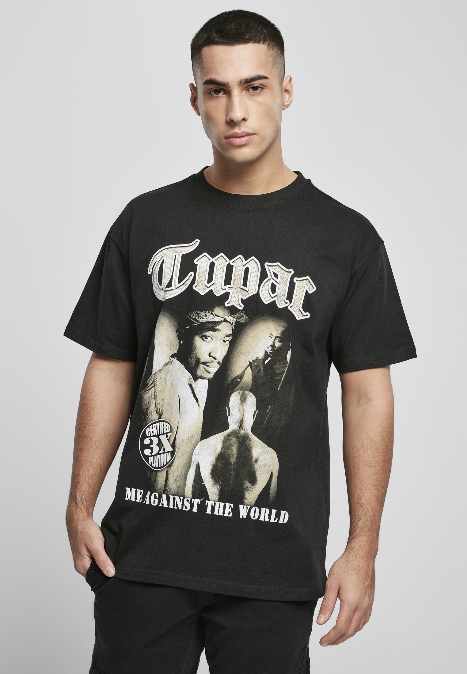 Upscale by Mister Tee T-Shirt "Upscale by Mister Tee Herren Tupac MATW Sepia Oversize Tee"