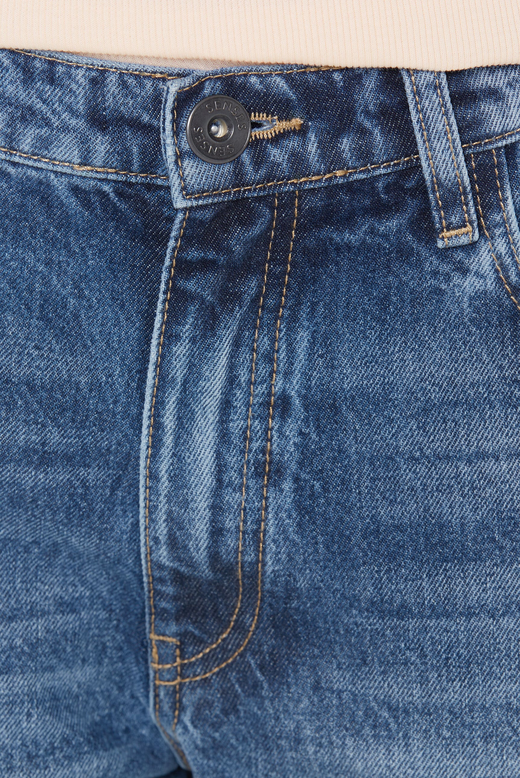 SENSES.THE LABEL Weite Jeans, aus Baumwolle