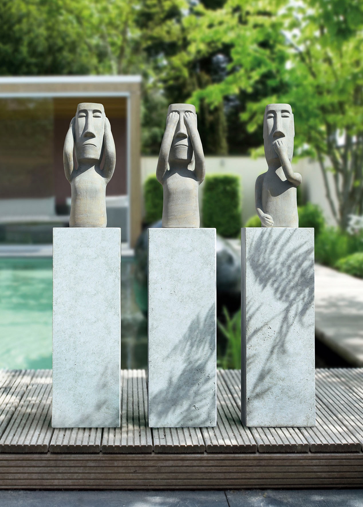 GILDE Dekofigur »Skulptur Höhe Keramik, 65 Nichts aus | Dekoobjekt, sagen«, BAUR cm, kaufen Wohnzimmer