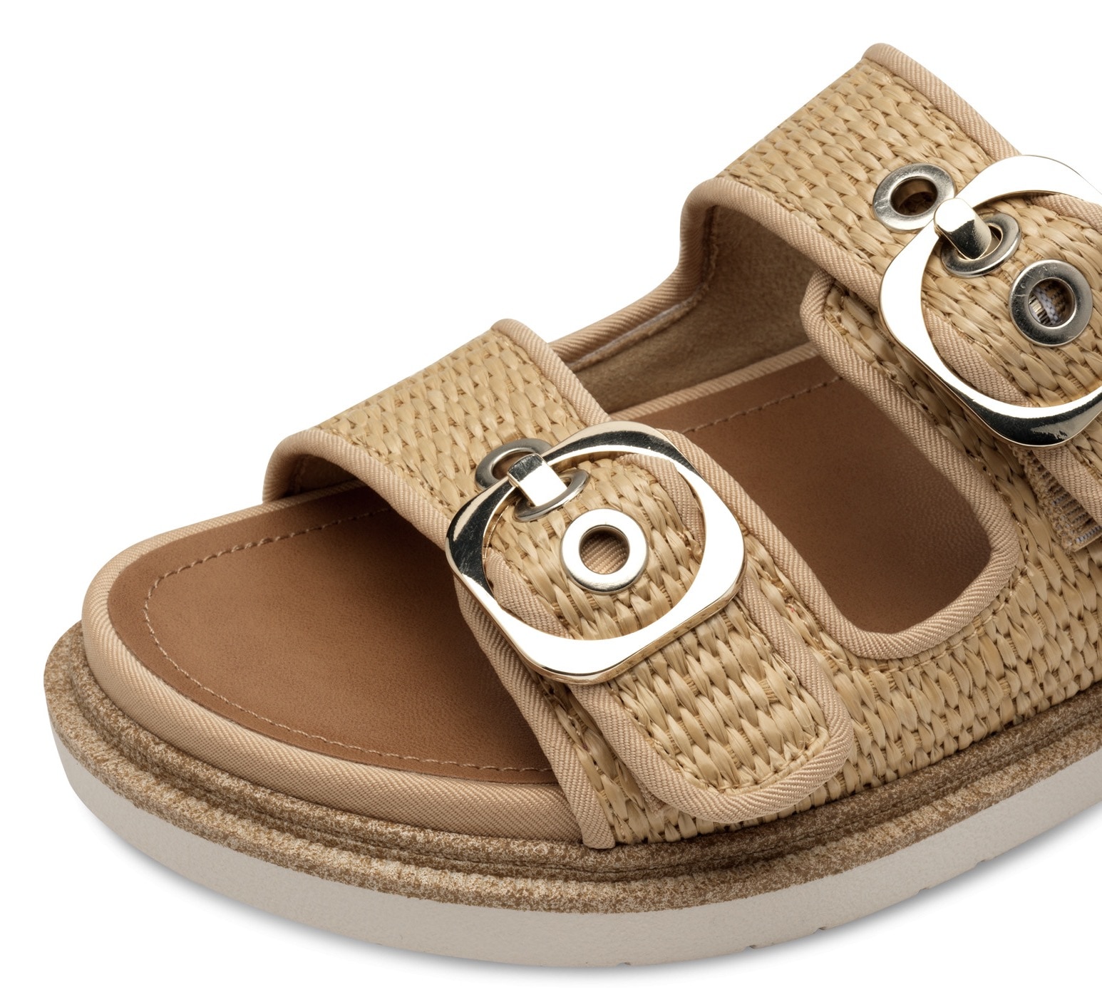 Tamaris Pantolette, Plateau, Sommerschuh, Schlappen mit verstellbaren Schnallen