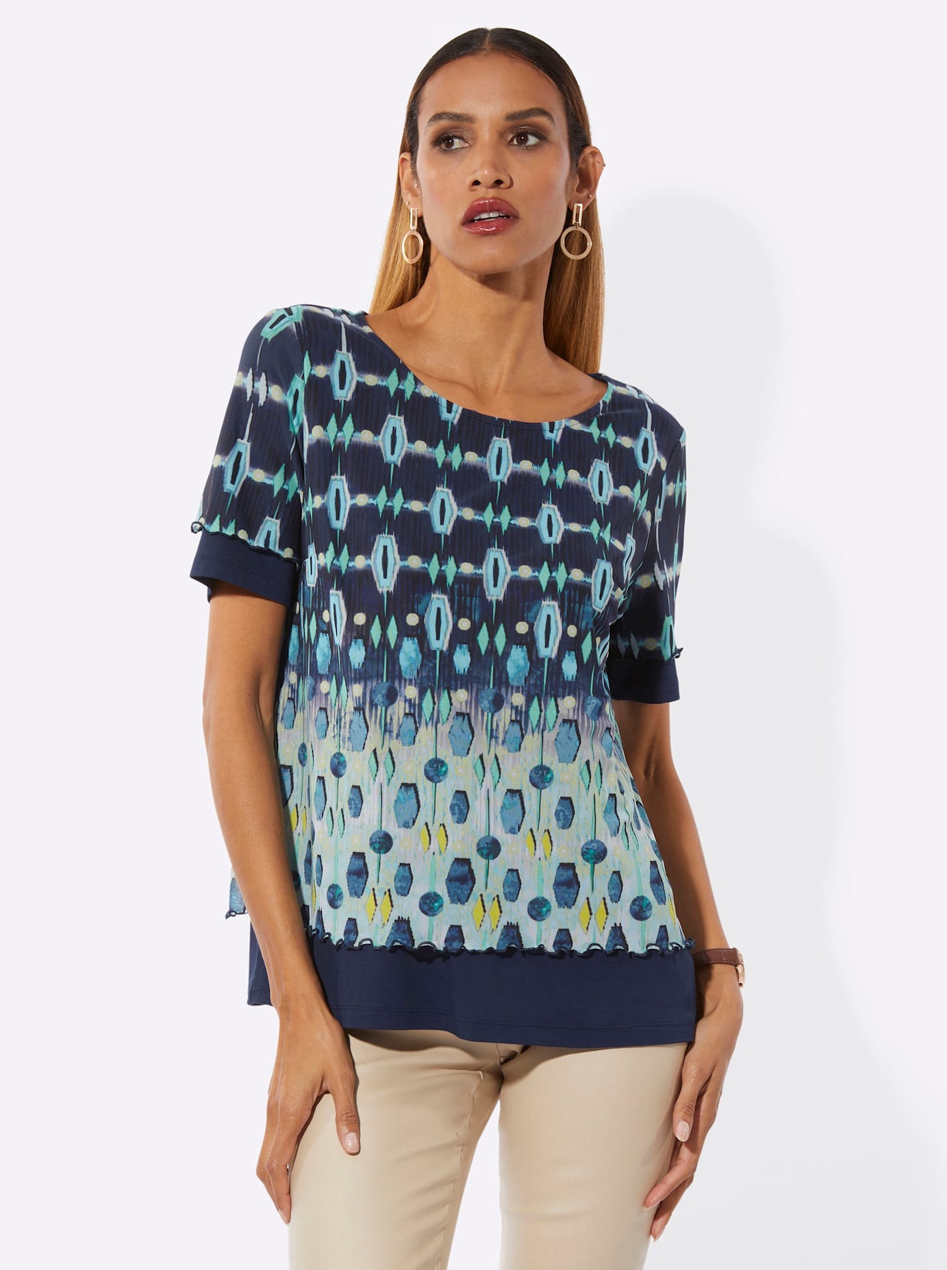 creation L 2-in-1-Shirt "Mesh-Shirt" 1 tlg. günstig online kaufen