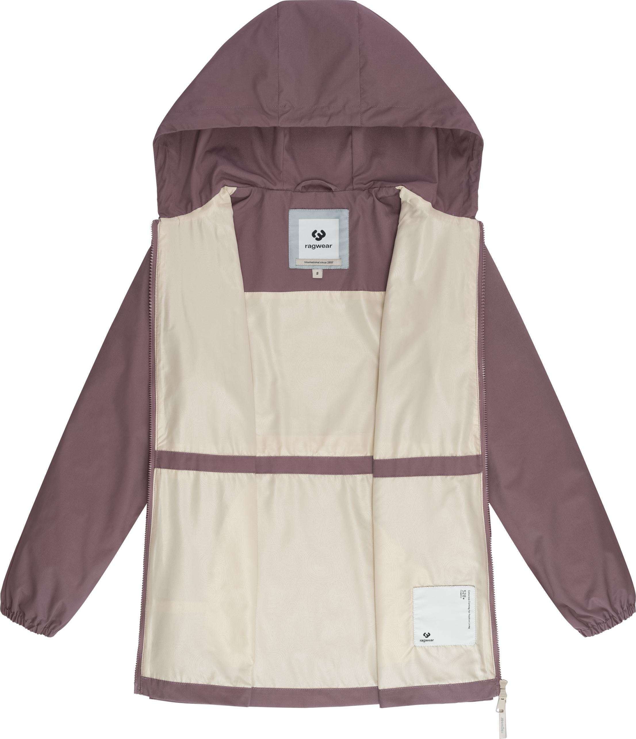 Ragwear Outdoorjacke »Monadissimo B«, mit Kapuze, Leichte Kapuzenjacke mit Taillenzugband