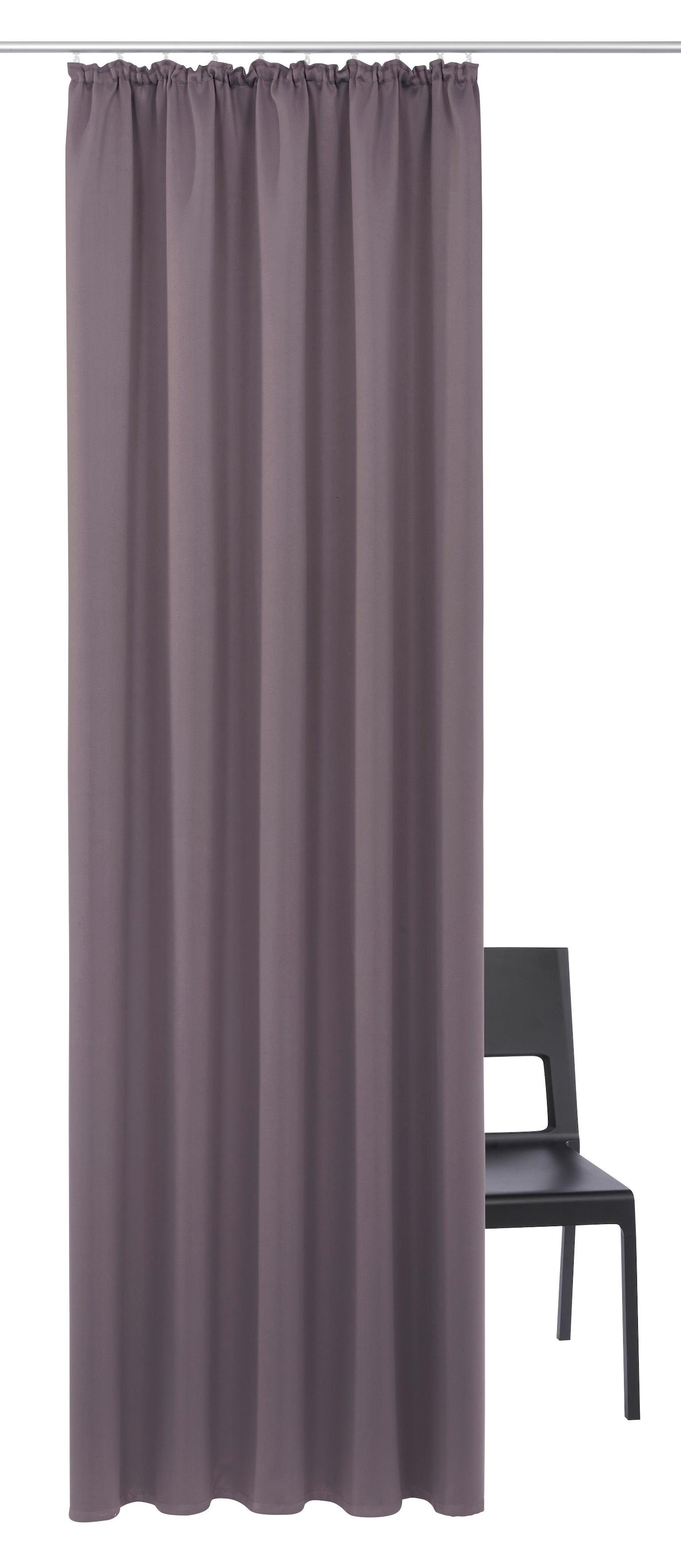 my home Gardine »SOLA« Kräuselband 1 Stk. tlg. Breite:130 cm, 1 Schal, einfarbig, Verdunkelung