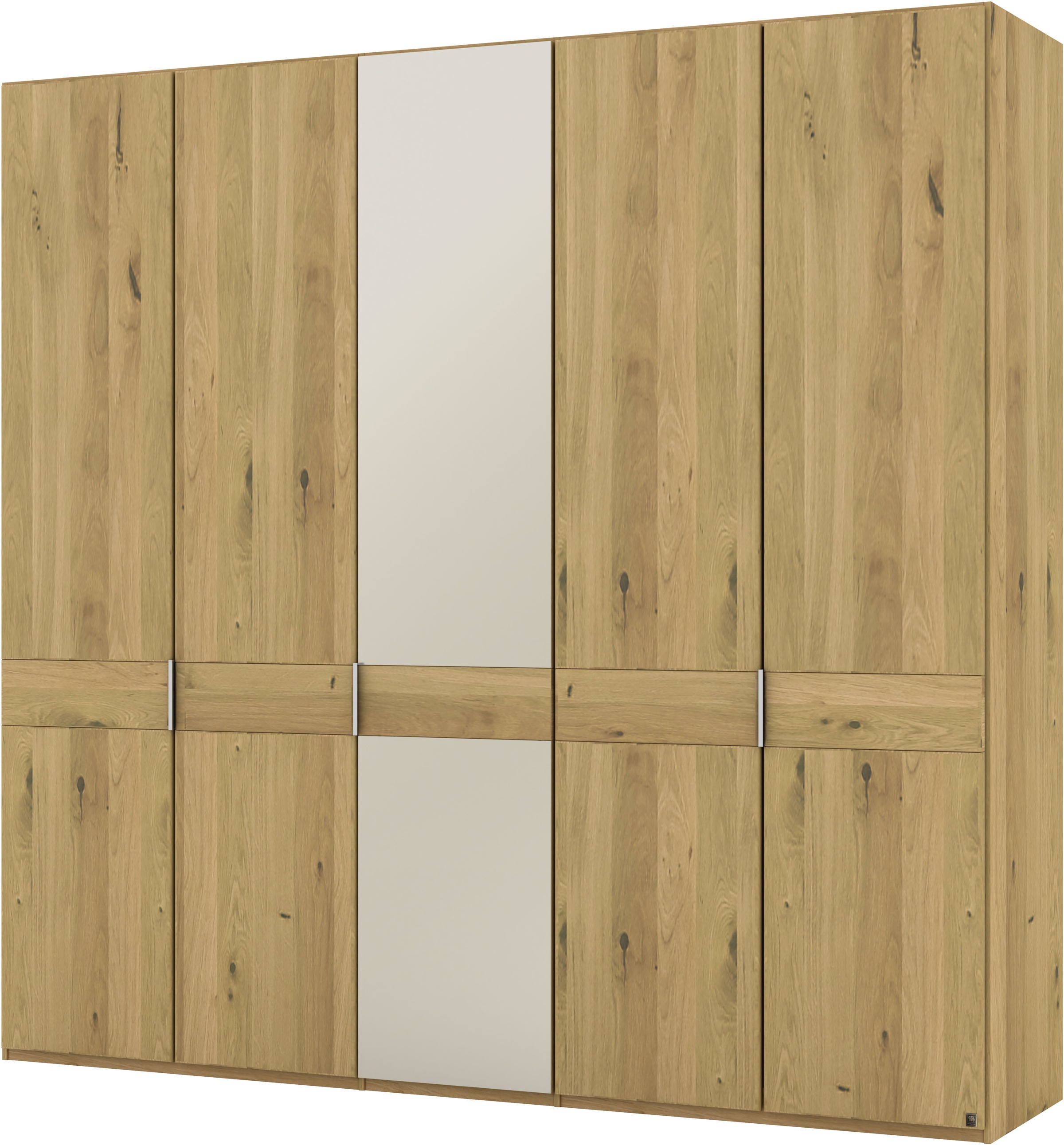 Thumbnail - Musterring Kleiderschrank "Savona, Kleiderschrank, Schrank, Garderobe, teilmassiv Eiche" mit Türdämpfern, mit Spiegel od...