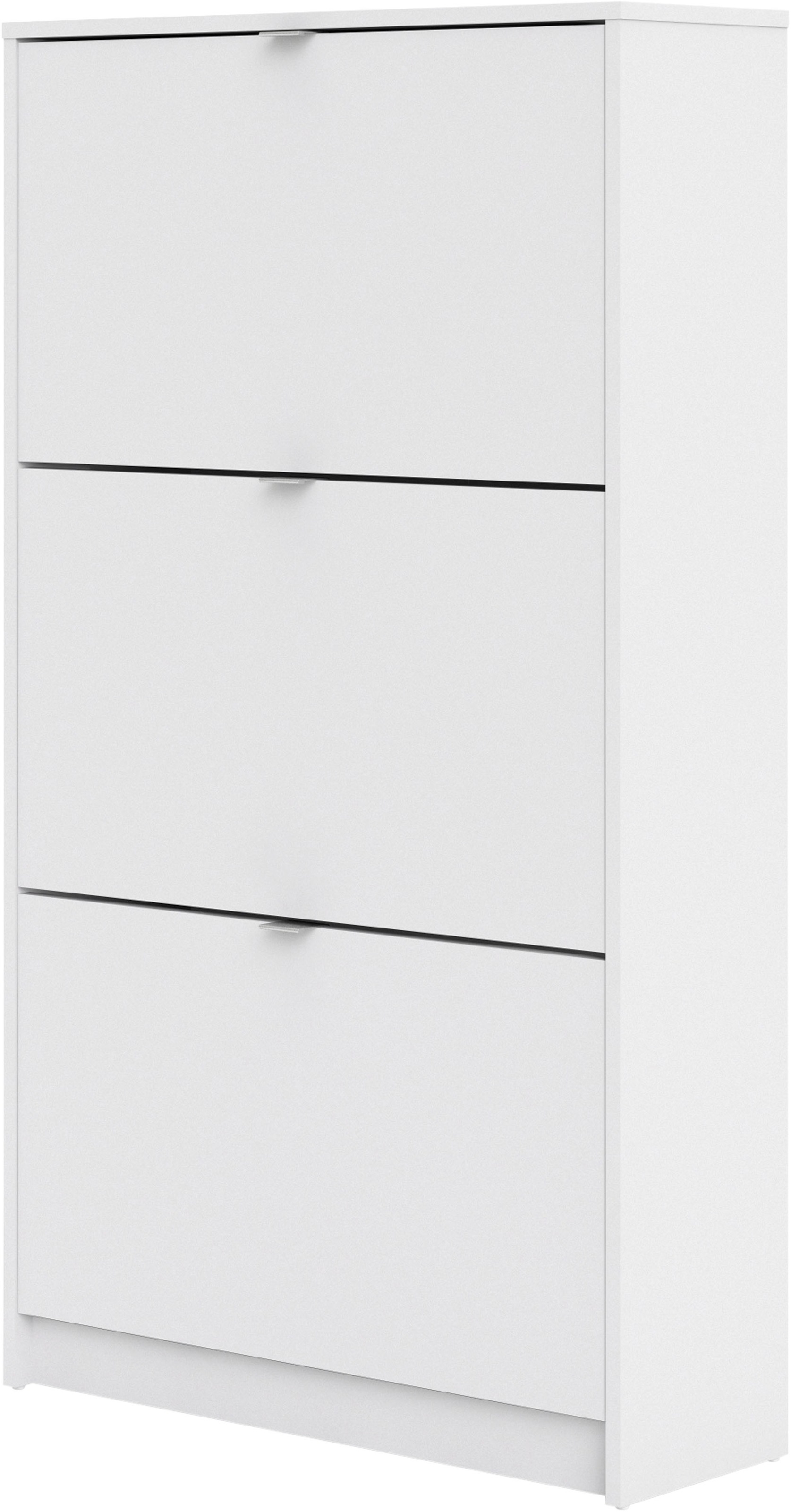 INOSIGN Schuhschrank »Shoes Schuhaufbewahrung, Schuhkommode, Schuhregal,«, mit drei Klappen, 2 Böden, Höhe 123 cm, ca. 18 Paar Schuhe