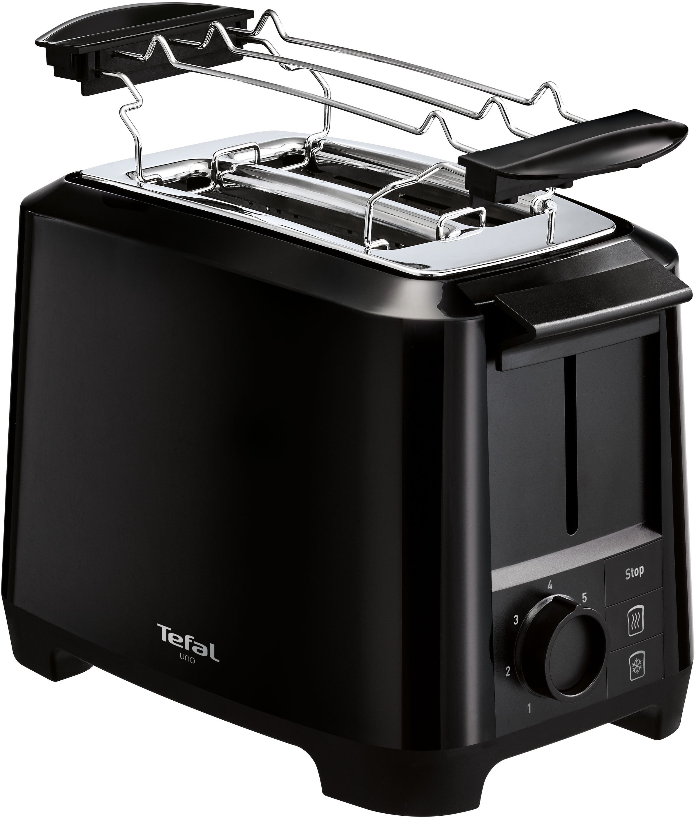 Tefal Toaster "TT1408 Uno" 2 kurze Schlitze 800 W 2-Kammern, Brötchenaufsat günstig online kaufen