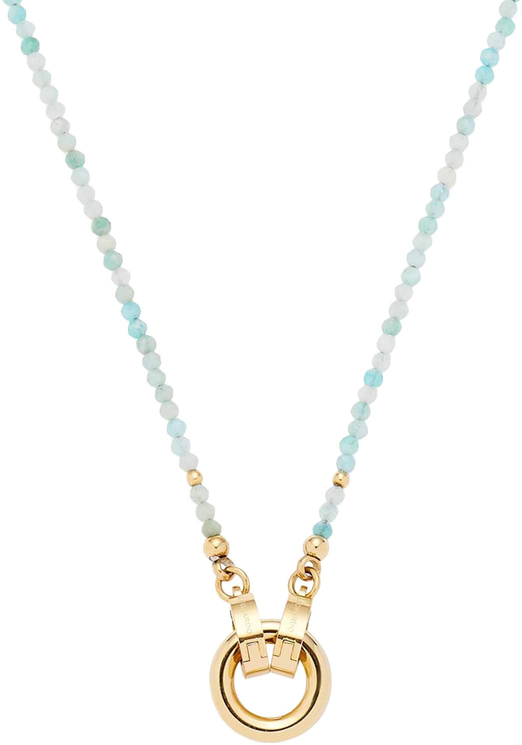 Charm-Kette »Halskette aqua Pippa Clip&M, 023748«, mit Amazonit