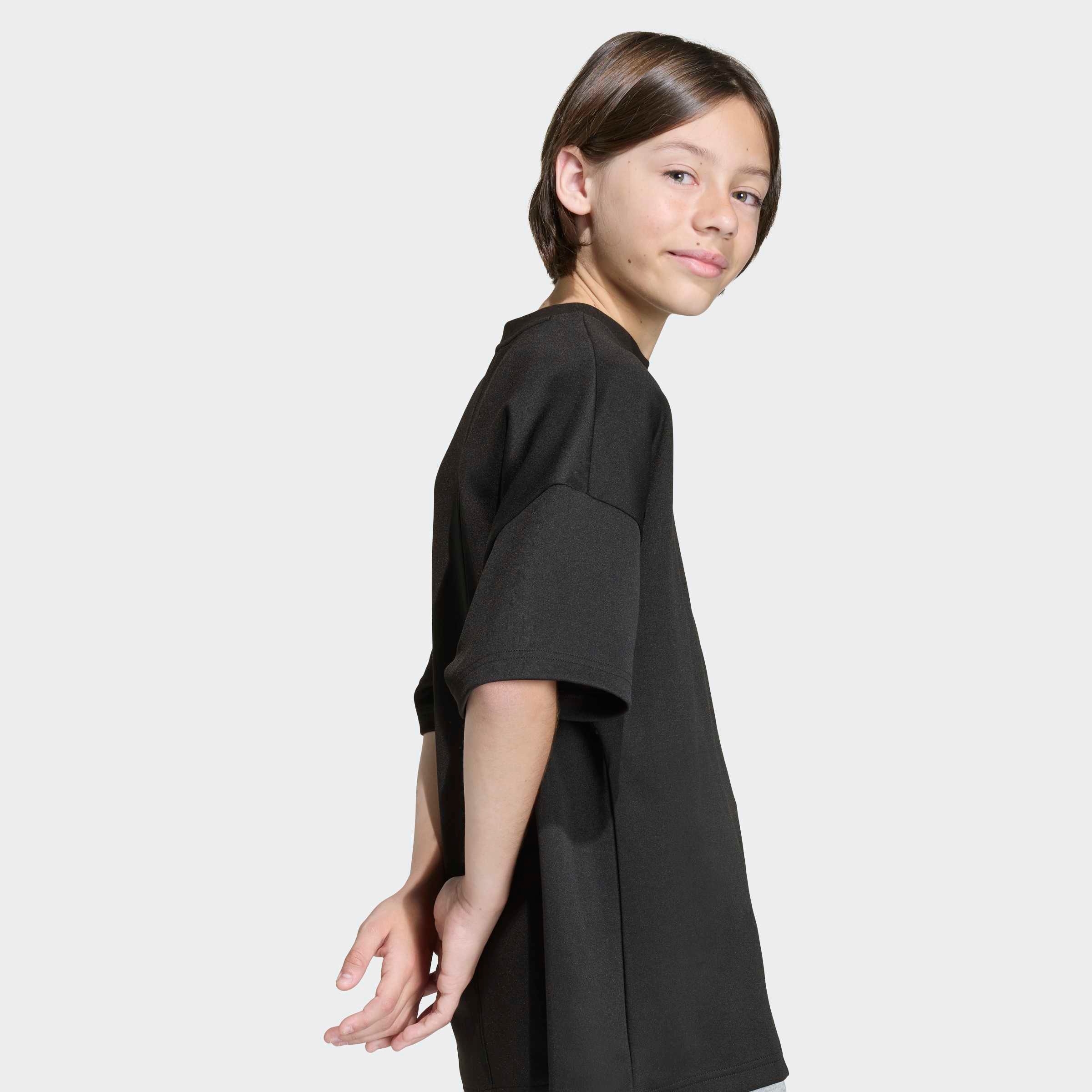 adidas Sportswear T-Shirt »J FI OVSZ TEE« für Kinder, mit Rundhalsausschnitt, ohne Verschluss, aus Baumwolle