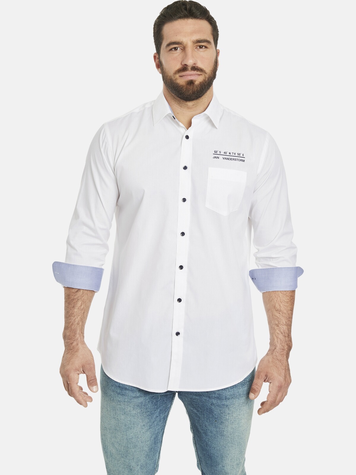 Jan Vanderstorm Langarmhemd "Doppelpack Hemd ULFE" günstig online kaufen