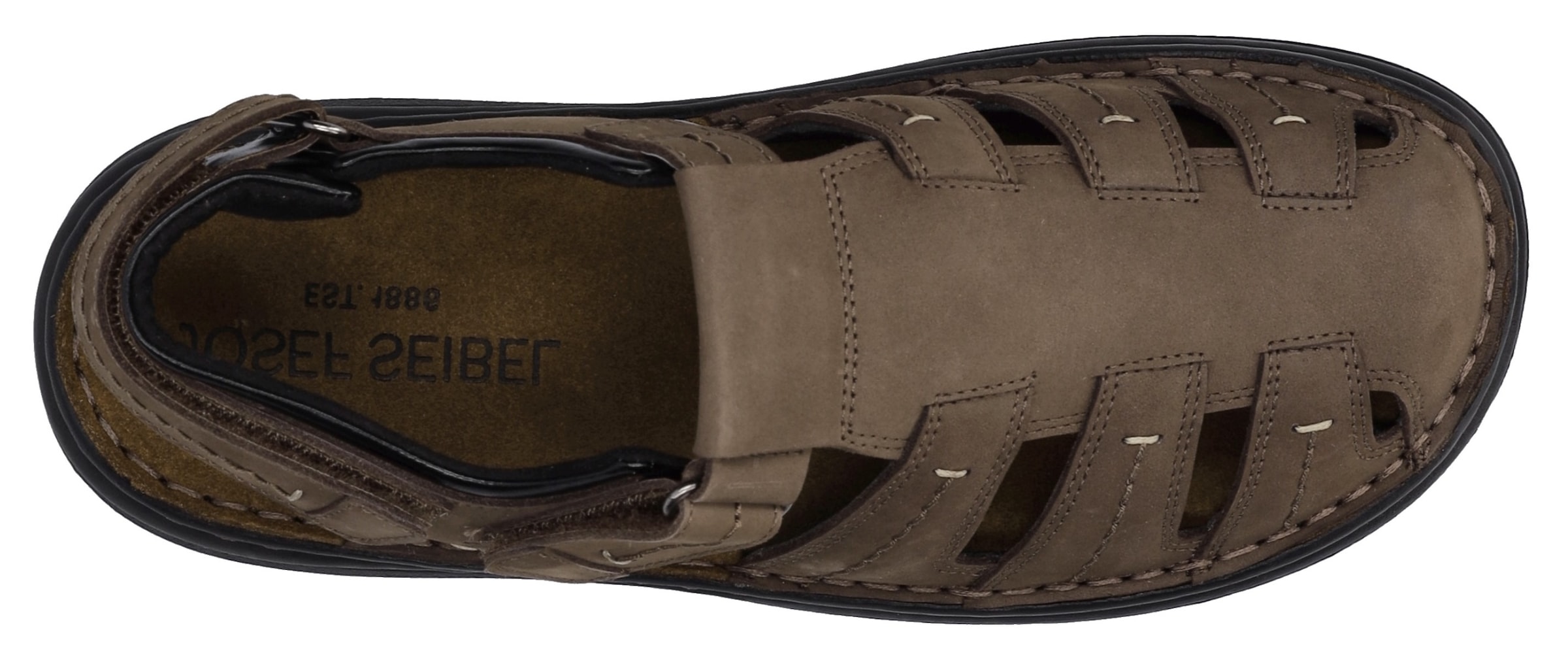 Josef Seibel Sandale »Max 92«, Bäckersandale, Komfortschuh, Klettschuh in weiter Form
