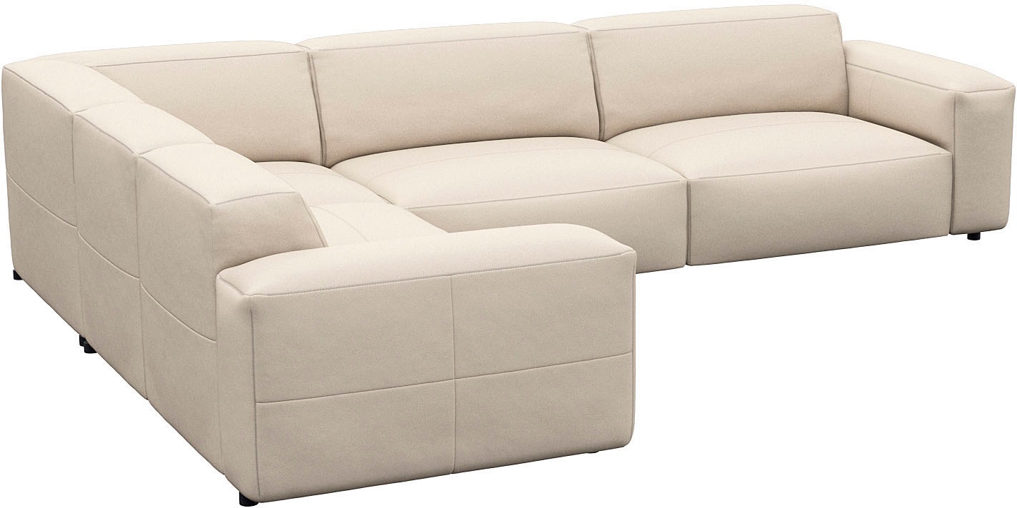 FLEXLUX Ecksofa "Lucera, super bequem durch hochwertigen Sitzaufbau mit Kal günstig online kaufen