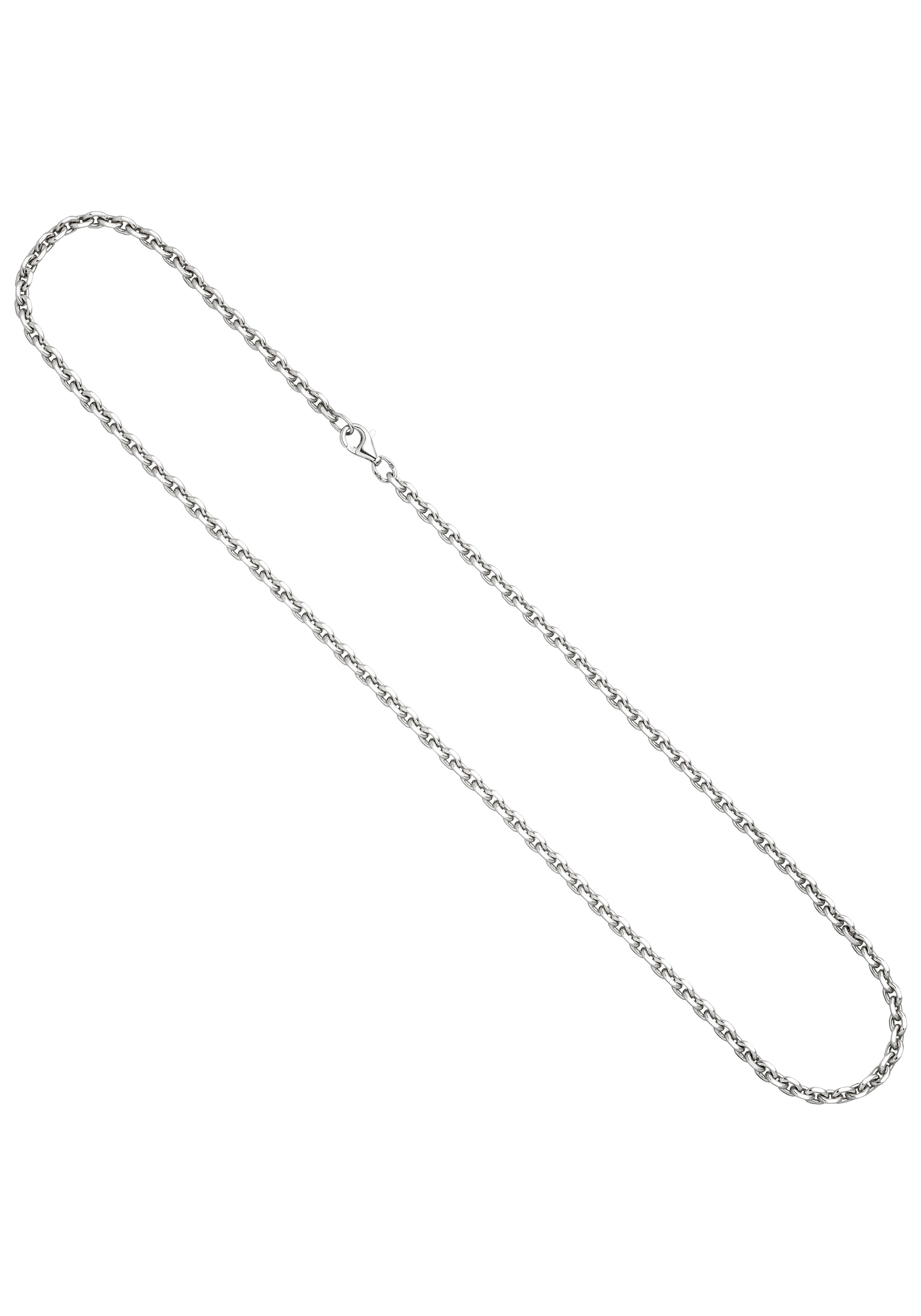 JOBO Silberkette, Ankerkette 925 Silber diamantiert 55 cm