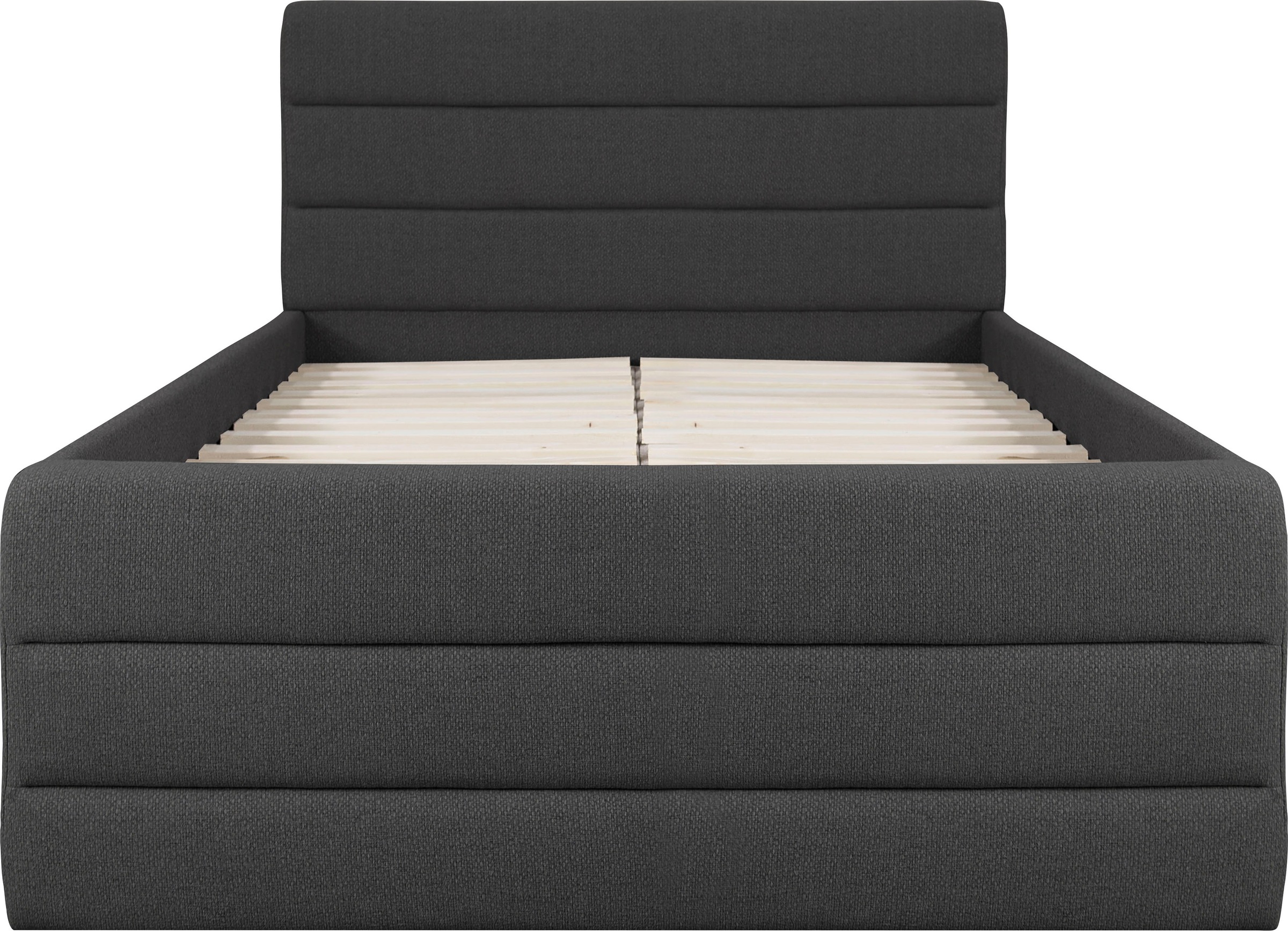 OTTO products Polsterbett »Merrit«, Quernaht im Kopf- und Fußteil, in 5 Breiten, auch in 220 cm Länge