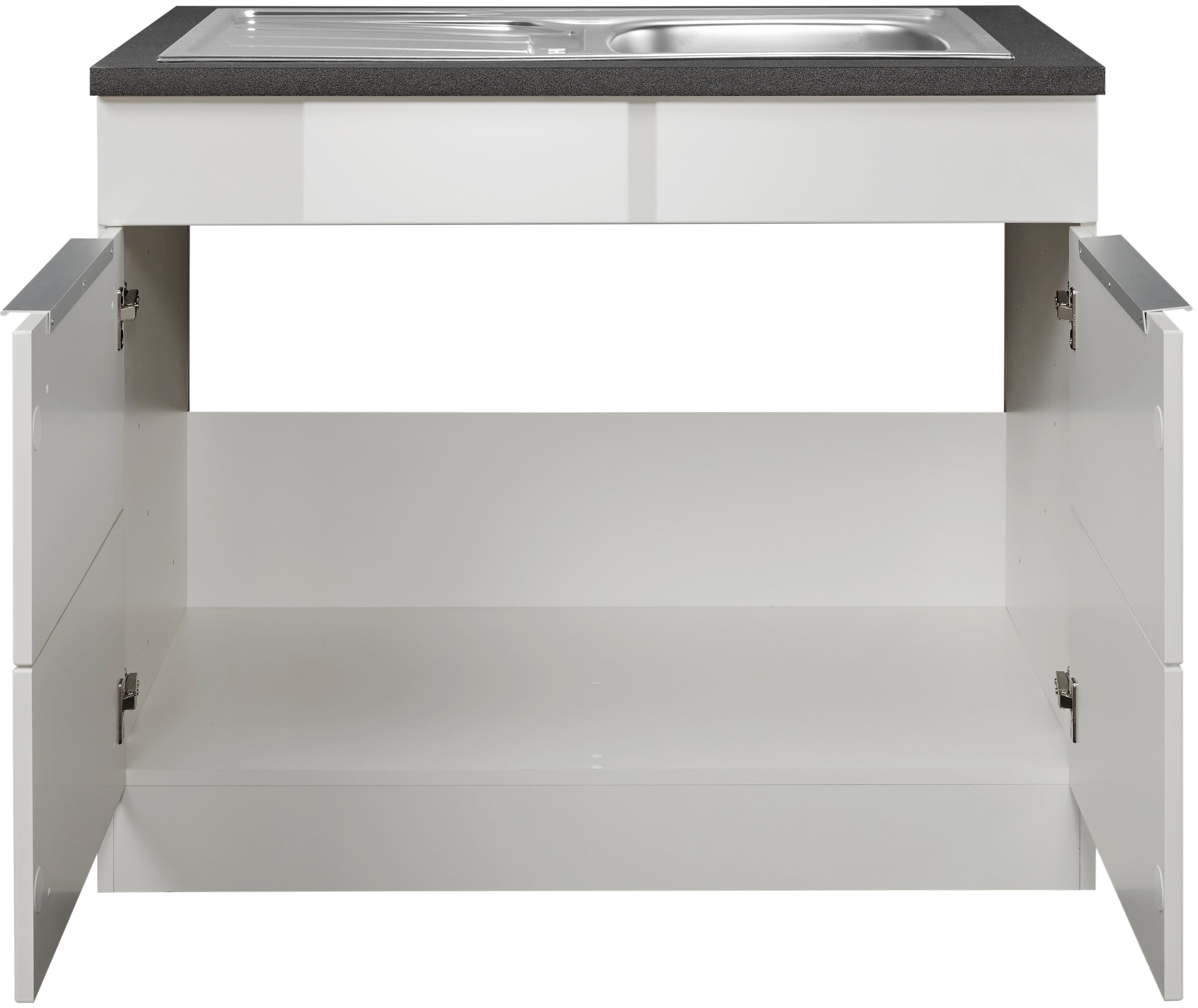 KOCHSTATION Spülenschrank »KS-Brindisi«, 100 cm breit, inklusive Einbauspüle