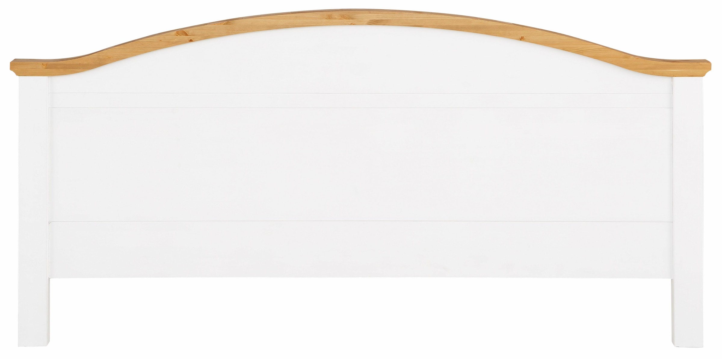 Home affaire Massivholzbett »Graz, hohe Belastbarkeit, klassischer Landhausstil, FSC® zertifiziert«, (Breite/Belastbarkeit 180cm/220 KG, 90cm/=120KG), mit dekorativen Fräsungen, inklusive Lattenrost