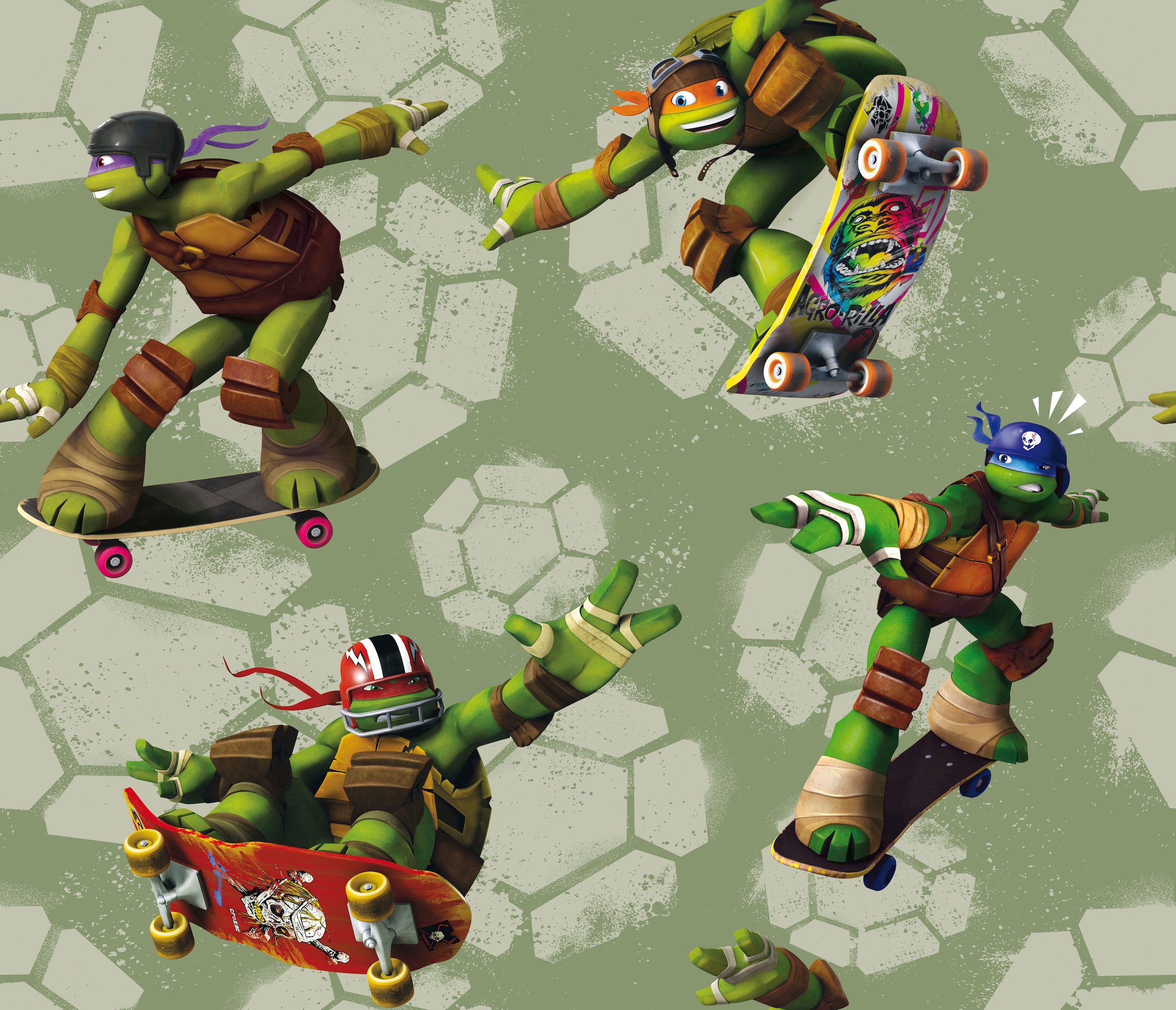 Disney »Turtles«, (1 BAUR Walt | Rechnung auf Wirth Schiebegardine St.),