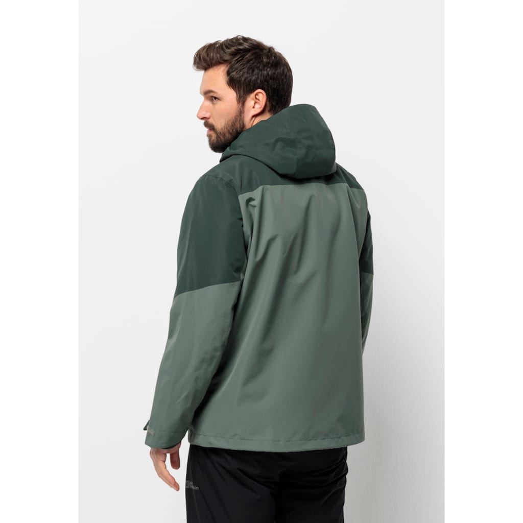 Jack Wolfskin 3-in-1-Funktionsjacke »GLAABACH 3IN1 JKT M«, (2 teilig), mit Kapuze