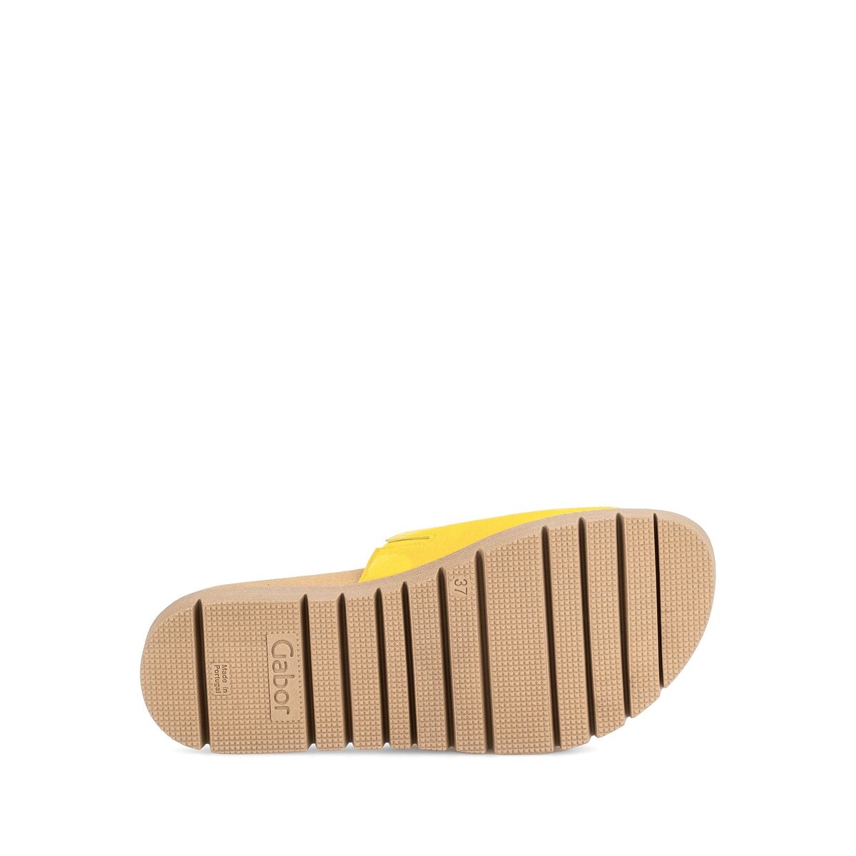 Gabor Pantolette Mules Yellow Size 38 3