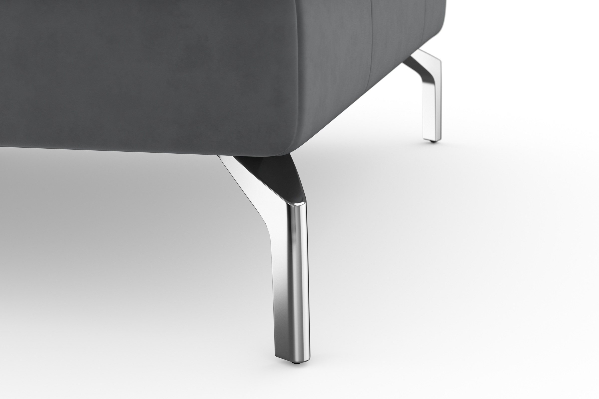 sit&more Ecksofa »Bendigo L-Form«, inklusive Sitztiefenverstellung, Bodenfreiheit 15 cm, in 2 Fußfarben