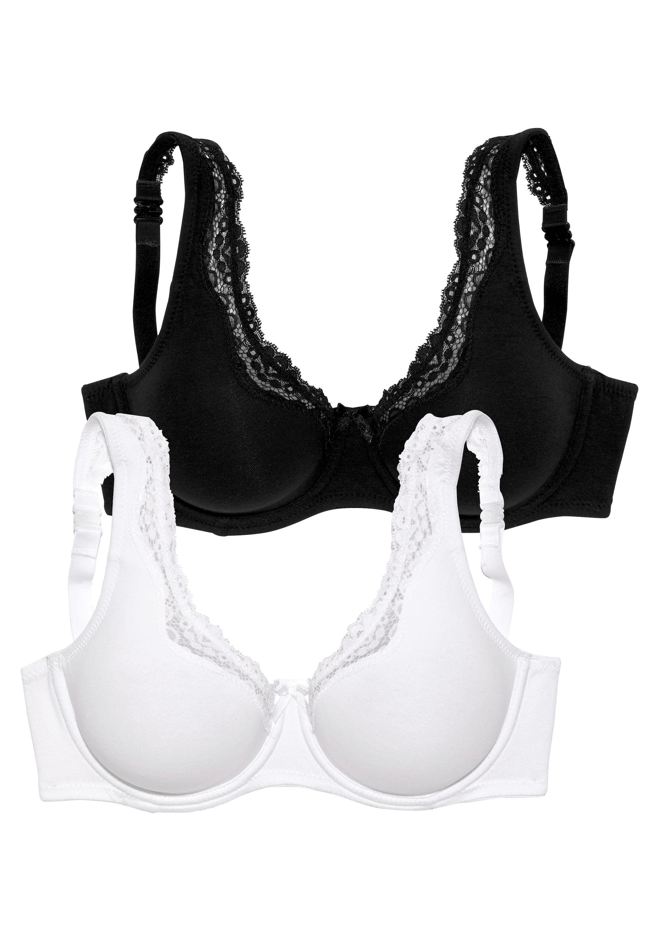 petite fleur Bügel-BH (Packung 2 Stück) mit Tragevariante Neckholder Basic  Dessous