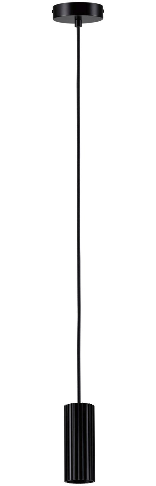 Paulmann Pendelleuchte »Lirena max 1x10W GU10 Schwarz  230V Metall« GU10 1 Stk. markante Lamellenstruktur