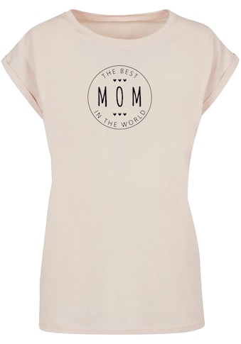 T-Shirt »Merchcode Damen Ladies Mothers Day - The best mom T-Shirt«, (1 tlg.)