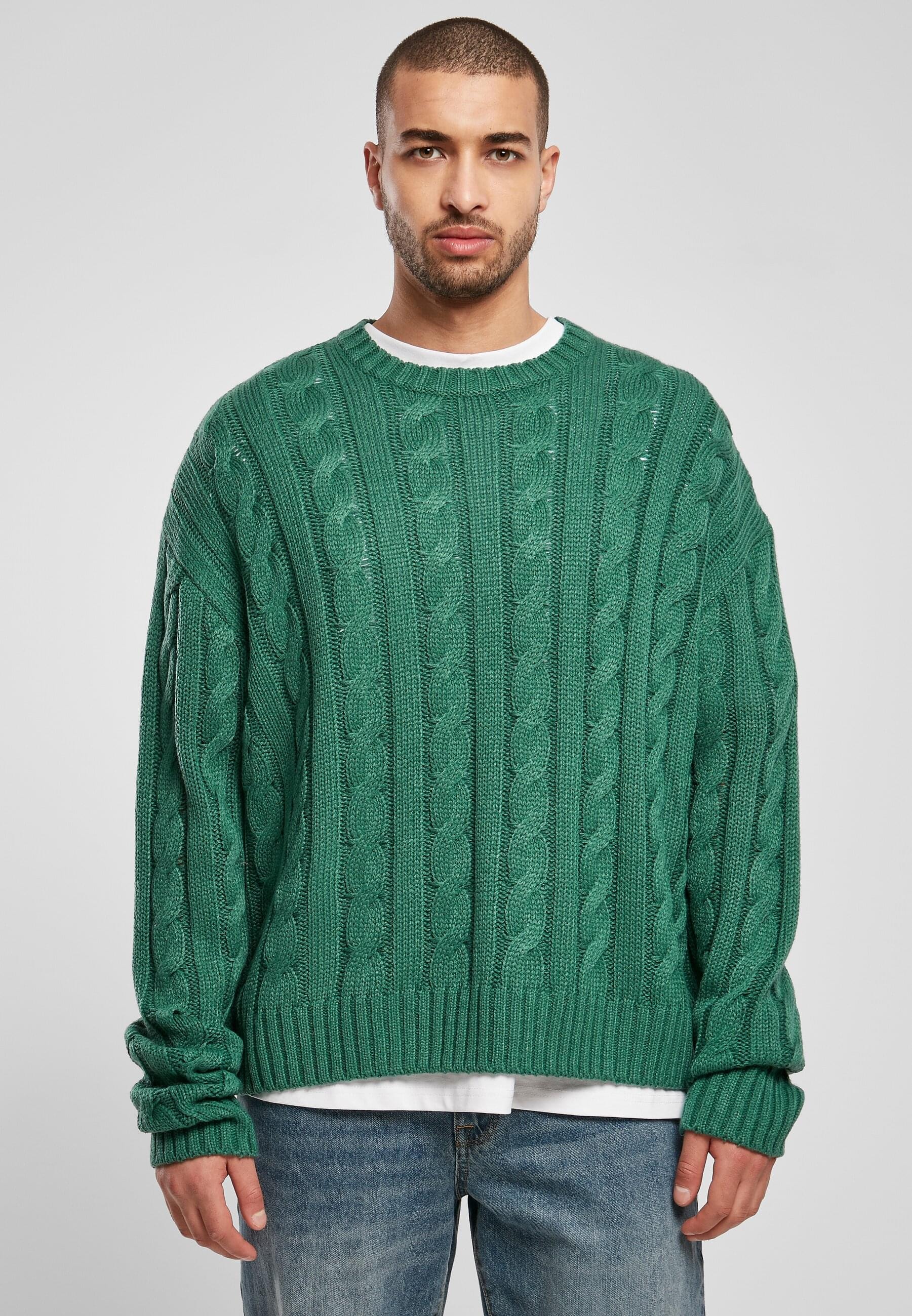 URBAN CLASSICS Rundhalspullover »Urban Classics Herren Boxy Sweater«, (1 tlg.)