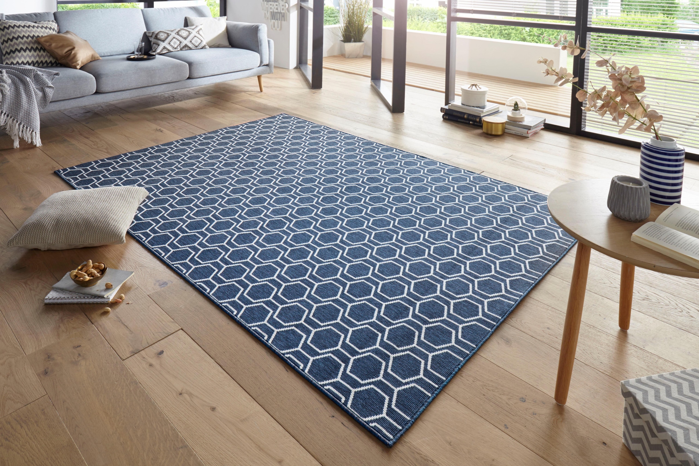 freundin Home BAUR und Modernes Robust, »Novalie«, | Teppich kaufen Schlingen Collection Design Optik, rechteckig, Flachgewebe, Pflegeleicht