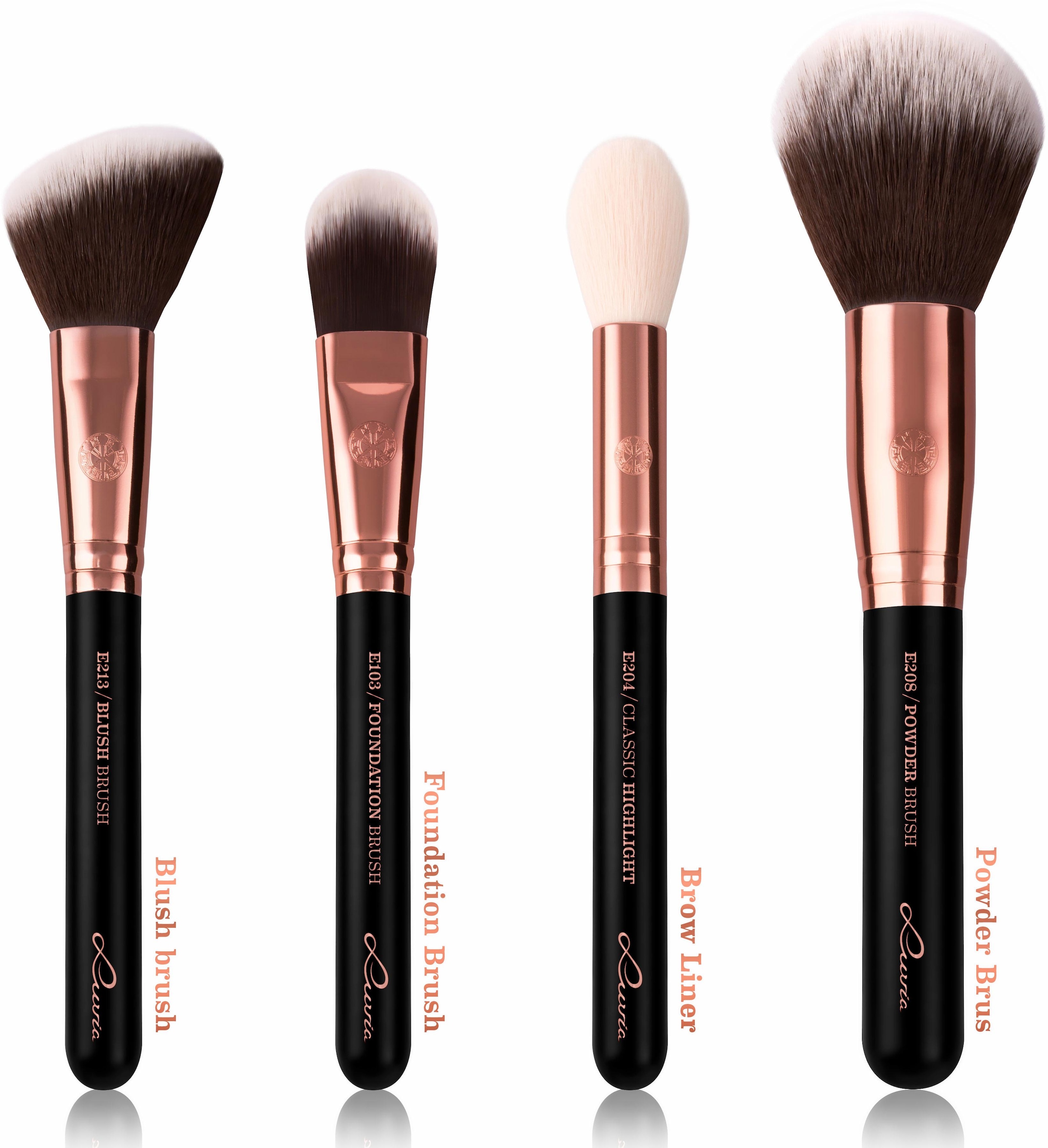 Luvia Cosmetics Kosmetikpinsel-Set tlg., Brushes inkl. vegan (15 »Essential bestellen Diamond«, BAUR Black - Pinseltasche), 