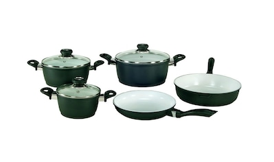 Topf-Set »Oslo«, Keramik, (Set, 8 tlg., Fleischtopf 16/20/24 cm, Schmorpfanne 28...