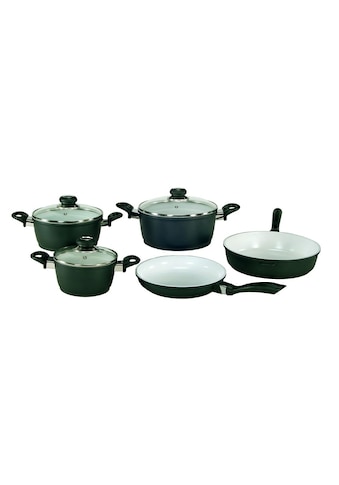 Topf-Set »Oslo«, Keramik, (Set, 8 tlg., Fleischtopf 16/20/24 cm, Schmorpfanne 28...