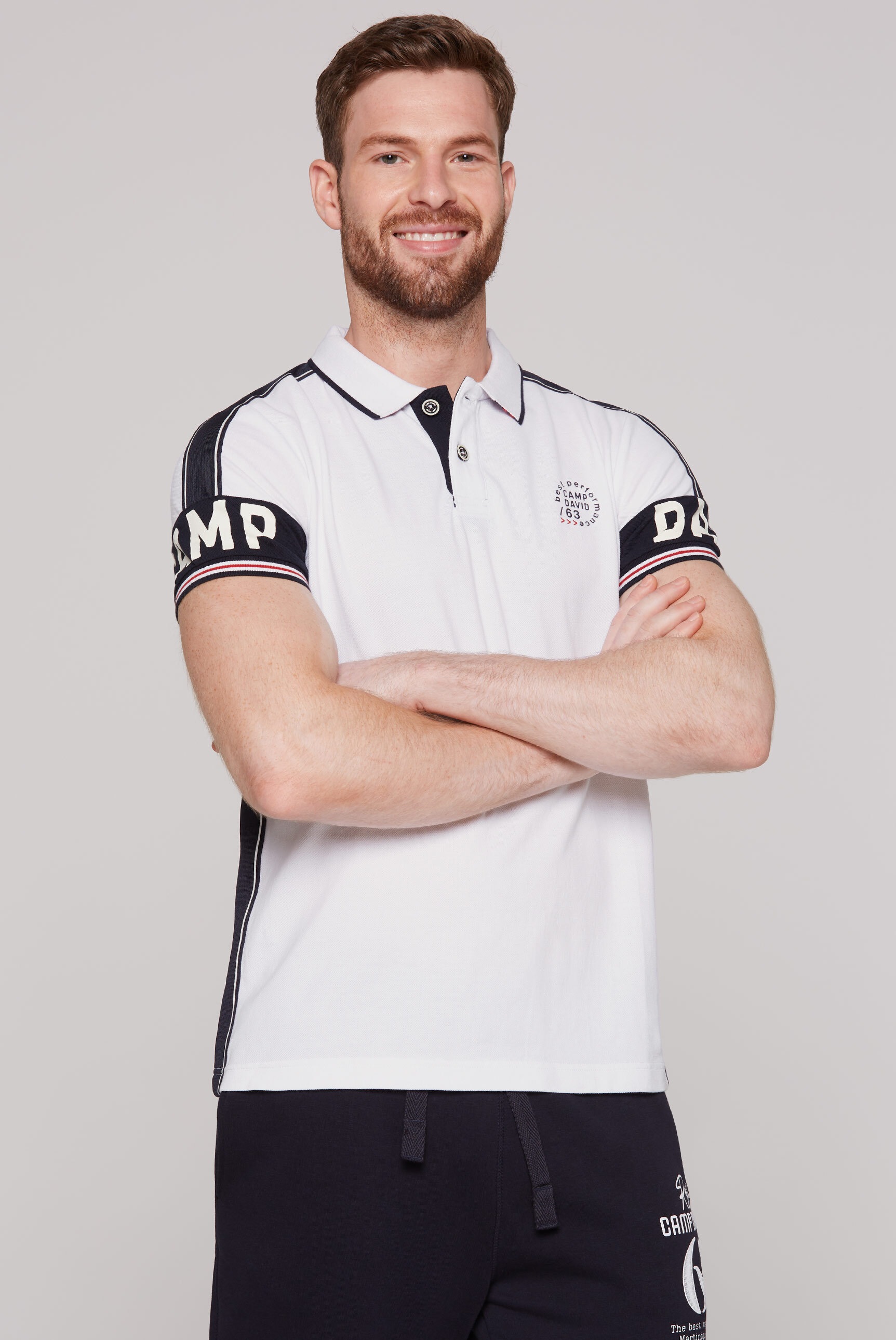 CAMP DAVID Polo marškinėliai iš Baumwolle