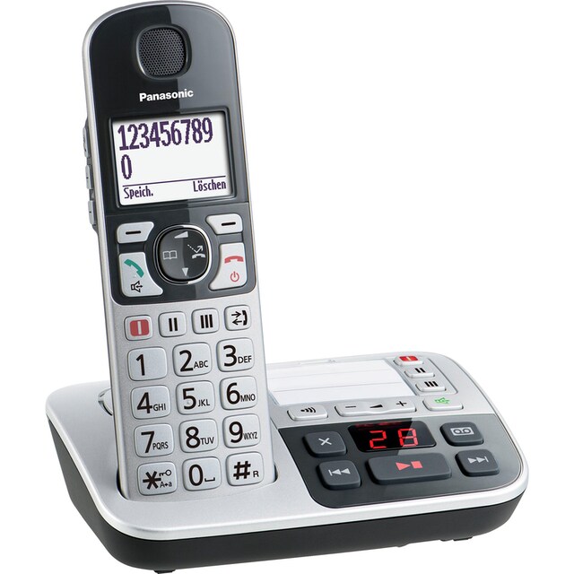 Panasonic Seniorentelefon »KX-TGE520«, (Mobilteile: 1), inkl.  Anrufbeantworter | BAUR