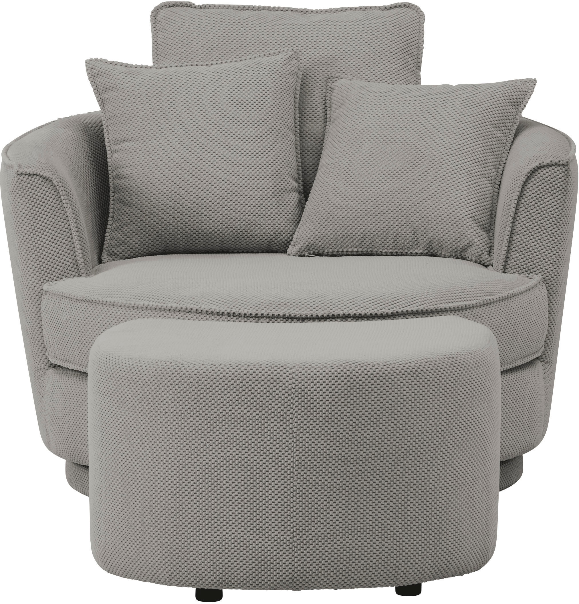 Leonique Drehsessel "MAISIE, Love Seat XXL Lese-Sessel, Big-Sessel mit Hock günstig online kaufen