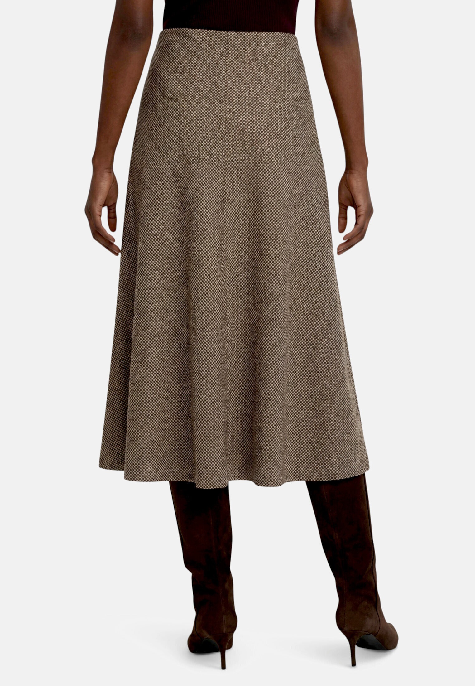 Zero Maxirock »Damen mit Muster« Plain/ ohne Details