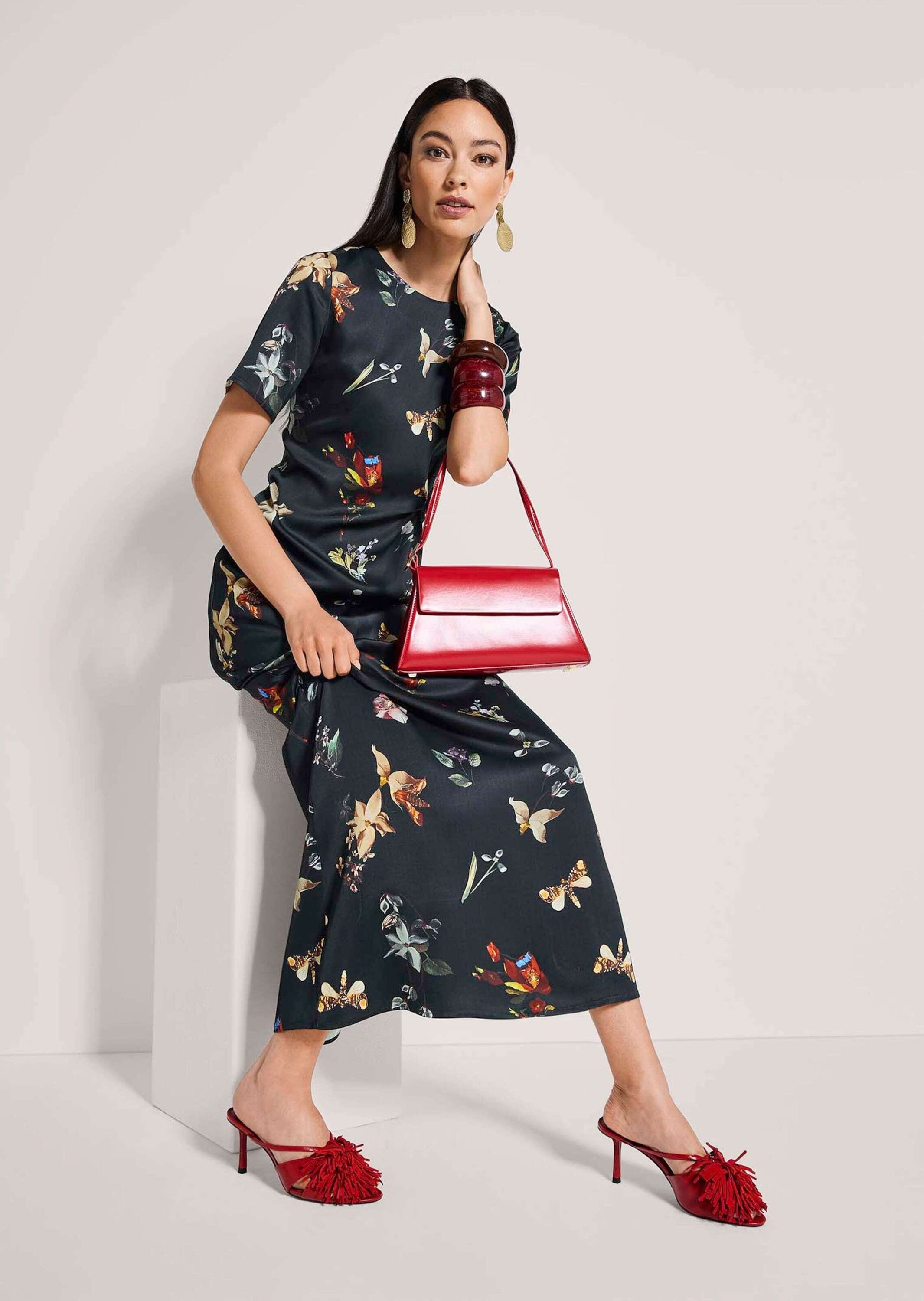 MADELEINE Midikleid »Sommerkleid Maxikleid mit floralem Print«