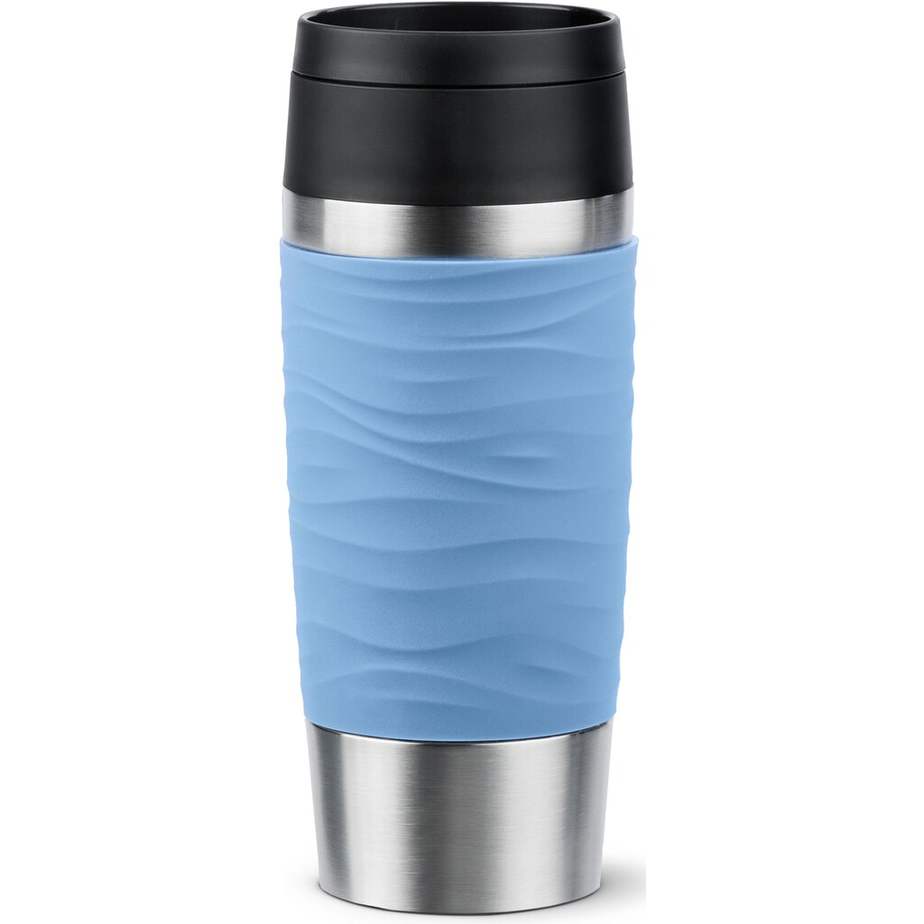 Emsa Thermobecher »Travel Mug Classic Wave«, 4h heiß, 8h kalt, 100% dicht, spülmaschinenfest, 360°-Trinköffnung