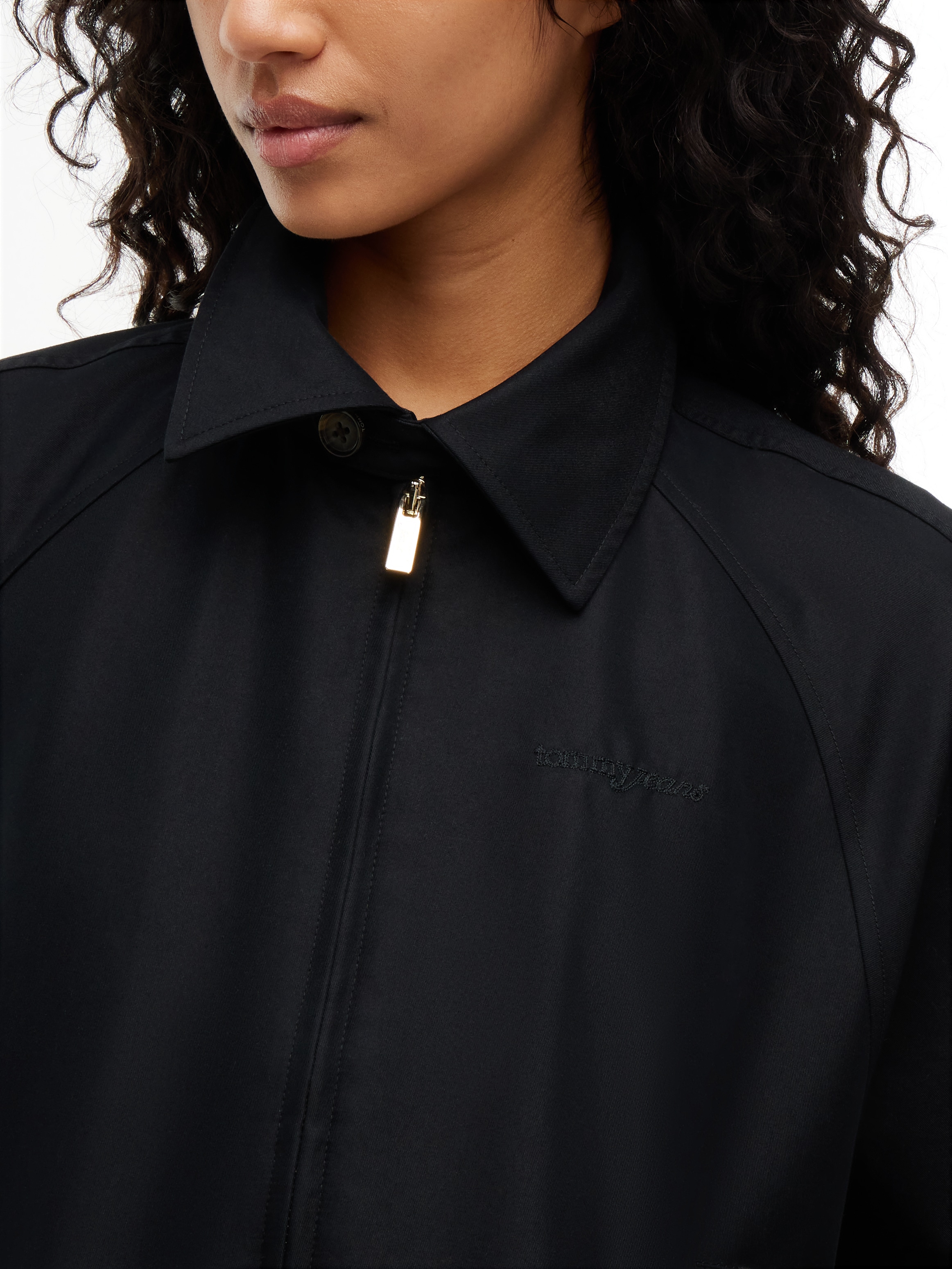 Tommy Jeans Blouson »TJW SCRIPT COACH JACKET« Baumwollmischung
