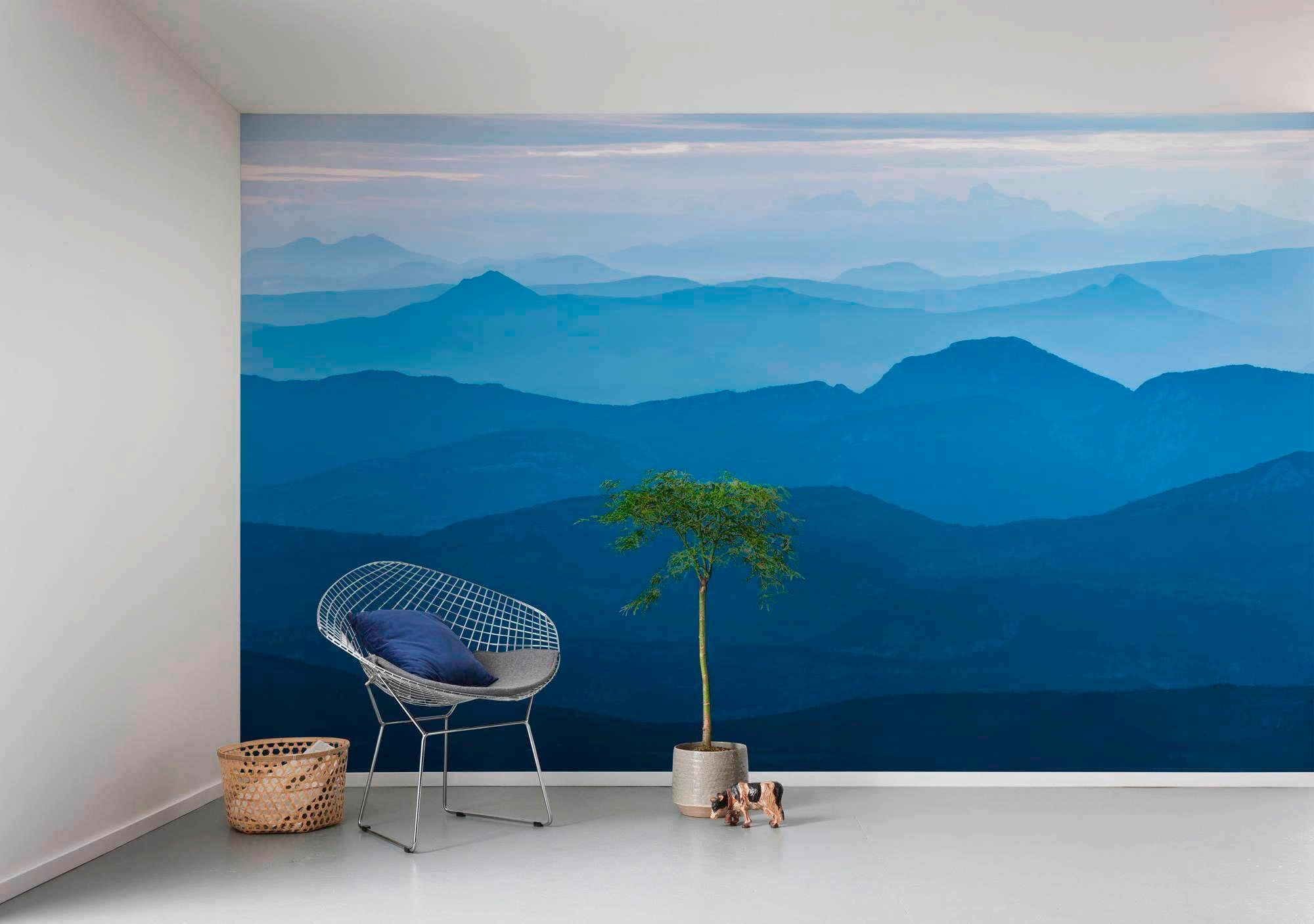 Komar Vliestapete »Blue Mountain«, (Breite x Höhe), Vliestapete, 100 cm Bahnbreite