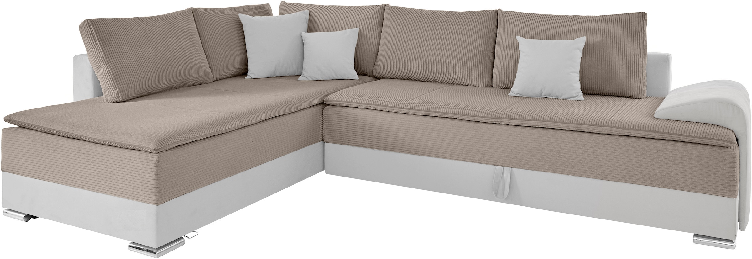 INOSIGN Ecksofa »Night & Day L-Form«, mit Boxspring Bettfunktion 180x200 cm, Dauerschläfer