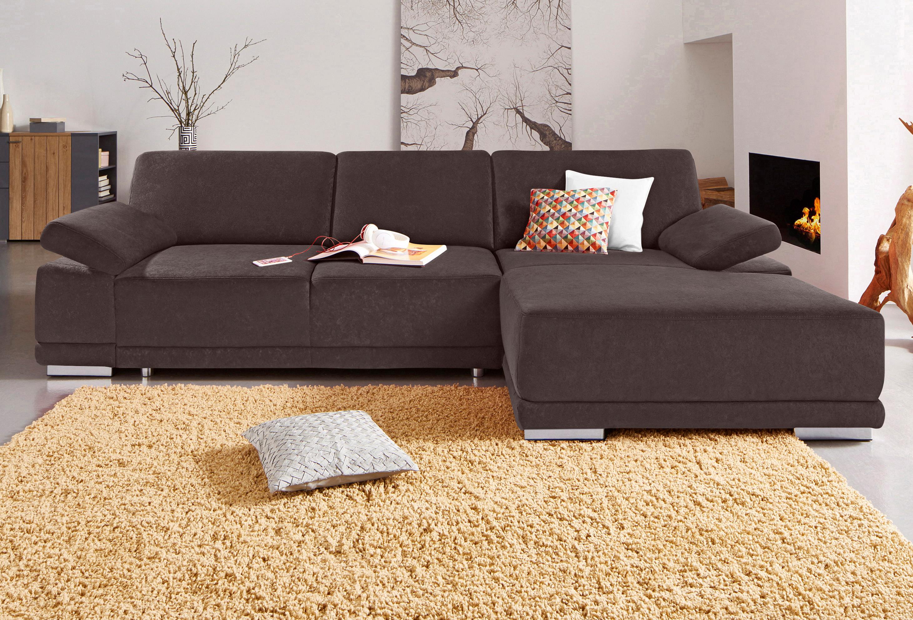 sit&more Ecksofa "Coria L-Form" mit XL-Recamiere, wahlweise mit Schlaffunktion