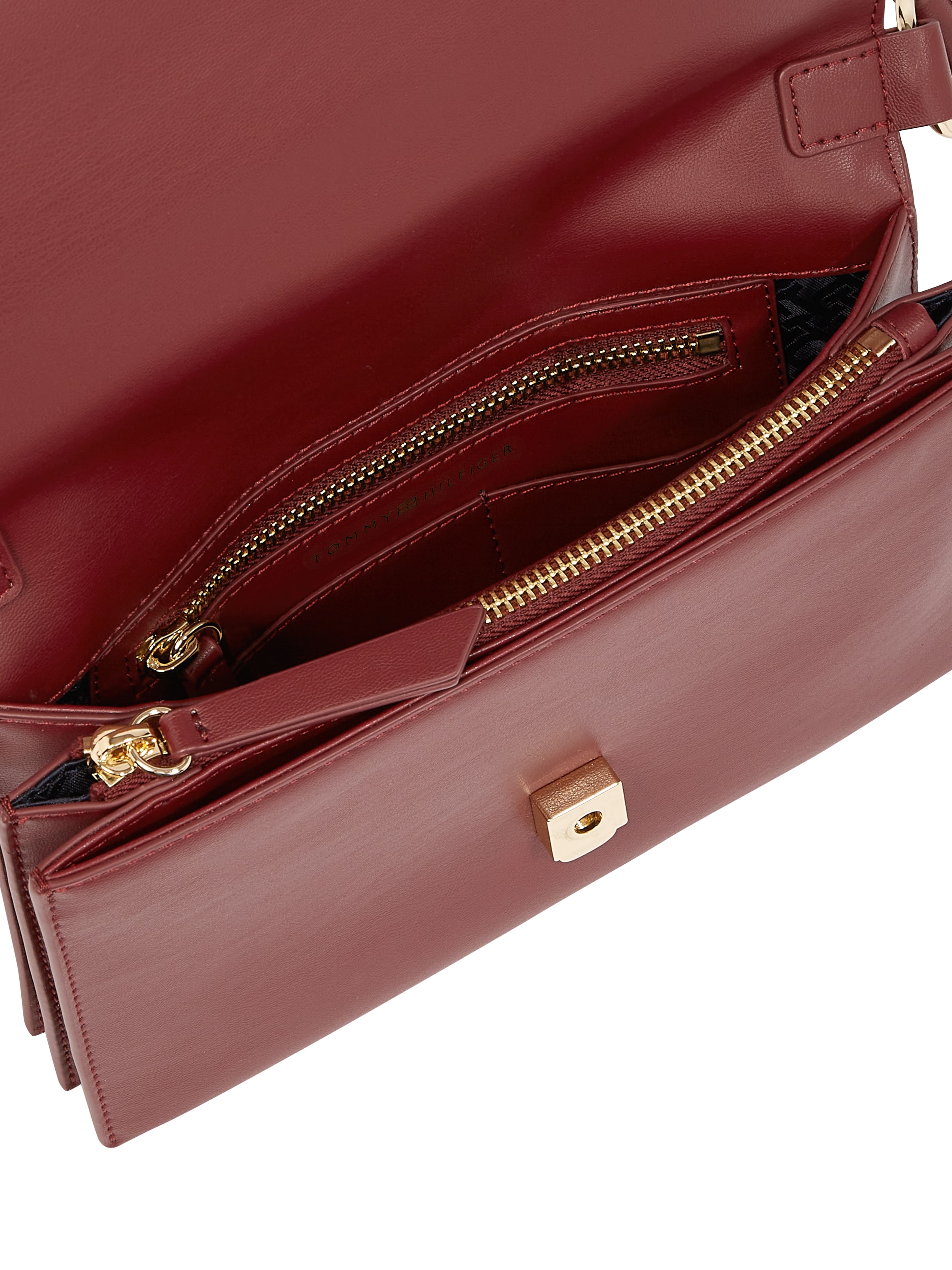 Tommy Hilfiger Schultertasche »TH HERITAGE SHOULDER BAG«, Damen Abendtasche, Clutch, Mini Bag, Handtasche, goldfarbene Details