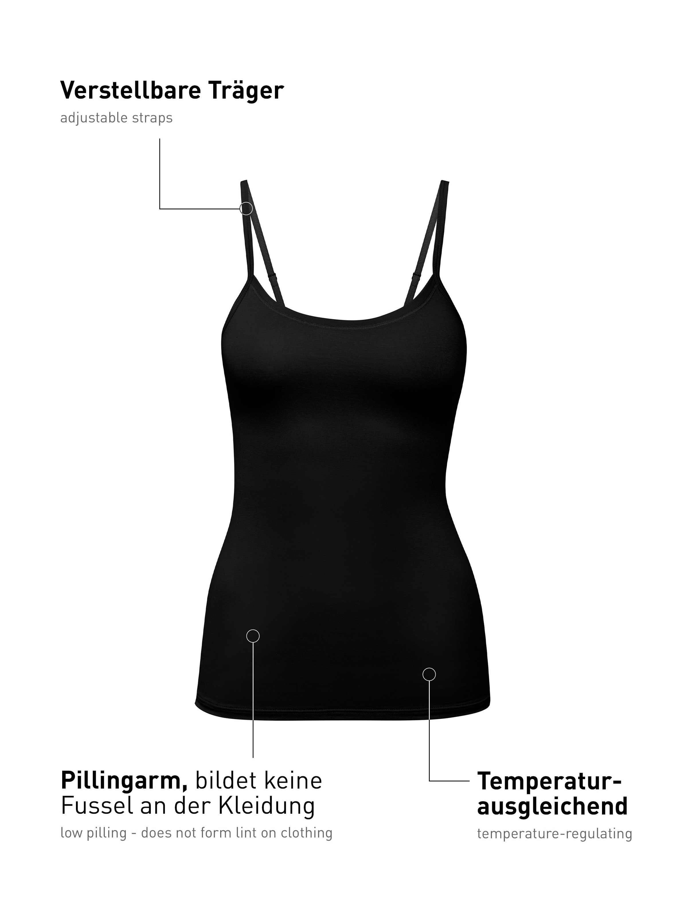 CALIDA Unterhemd »Natural Comfort«, Baumwoll-Mix, Single Jersey Qualität, weich, elastisch, pillingarm