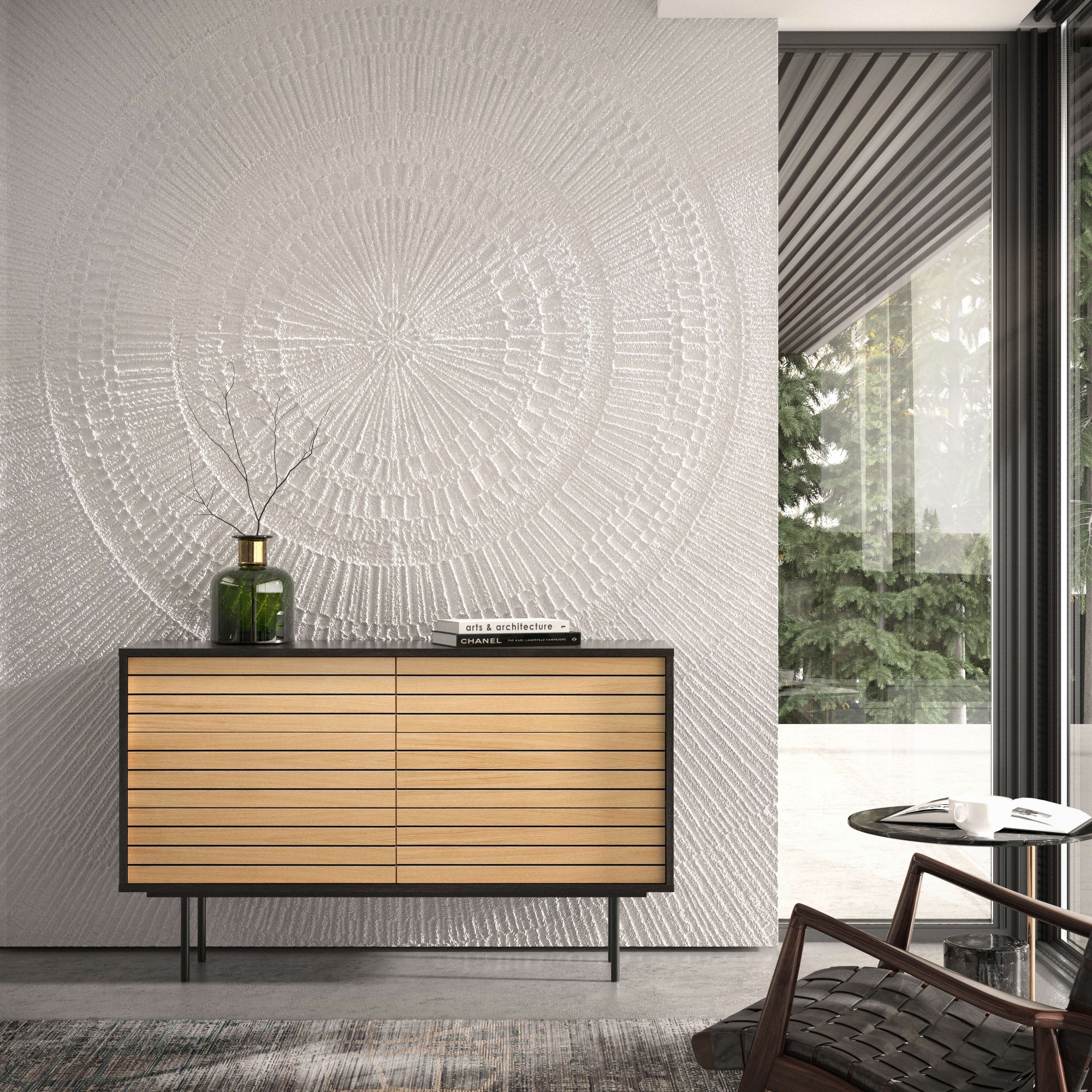 Woodman Schubkastenkommode "Stripe" besonderes Design, 6 Schubladen, Breite günstig online kaufen