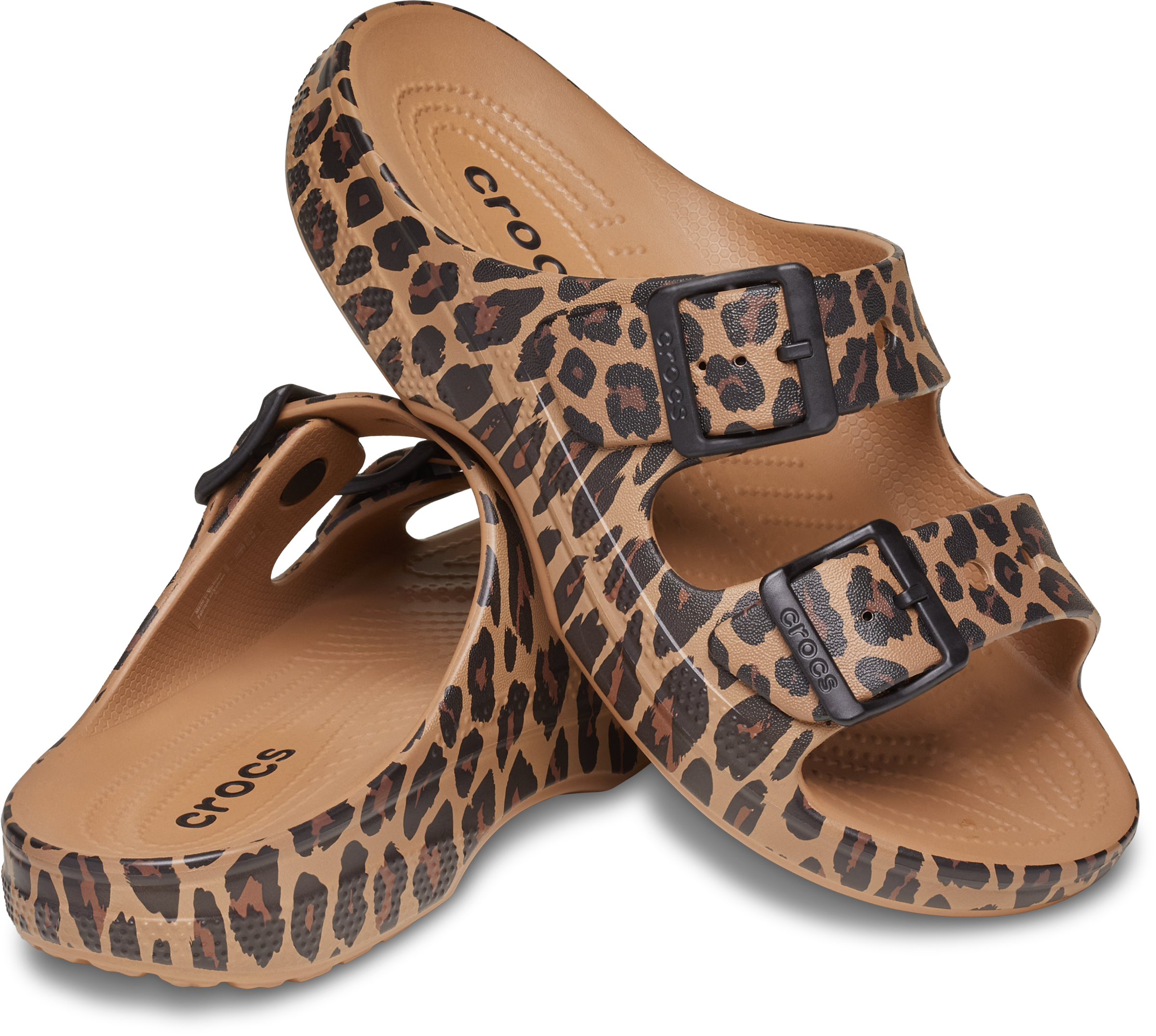 Crocs Pantolette »Saturday Animal Sandal W«  Sommerschuh, Hausschuh, Strandschuh im Animal-Print