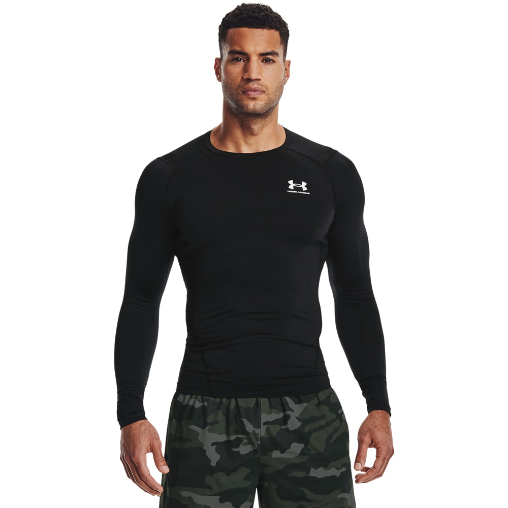 Under Armour Trainingsshirt "UA HG ARMOUR COMP LONG SLEEVE" Langarm-Ausführung, mit Rundhalsausschnitt, schnell trocknend