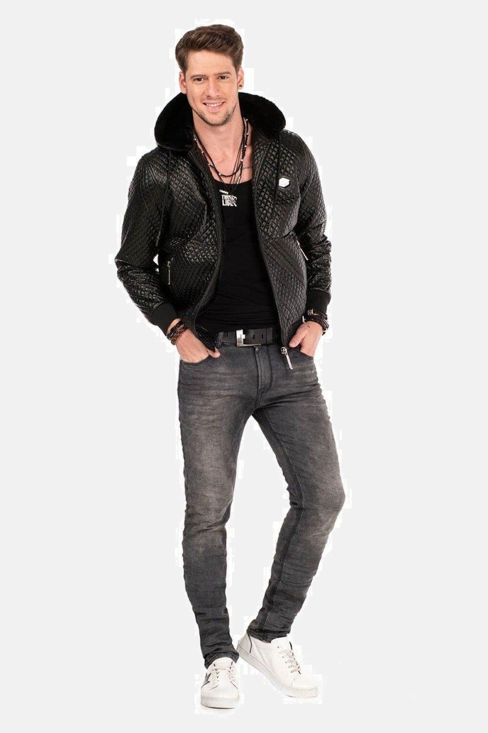 Cipo & Baxx Röhrenjeans »Jeans«, mit Elasthanzusatz, CD374