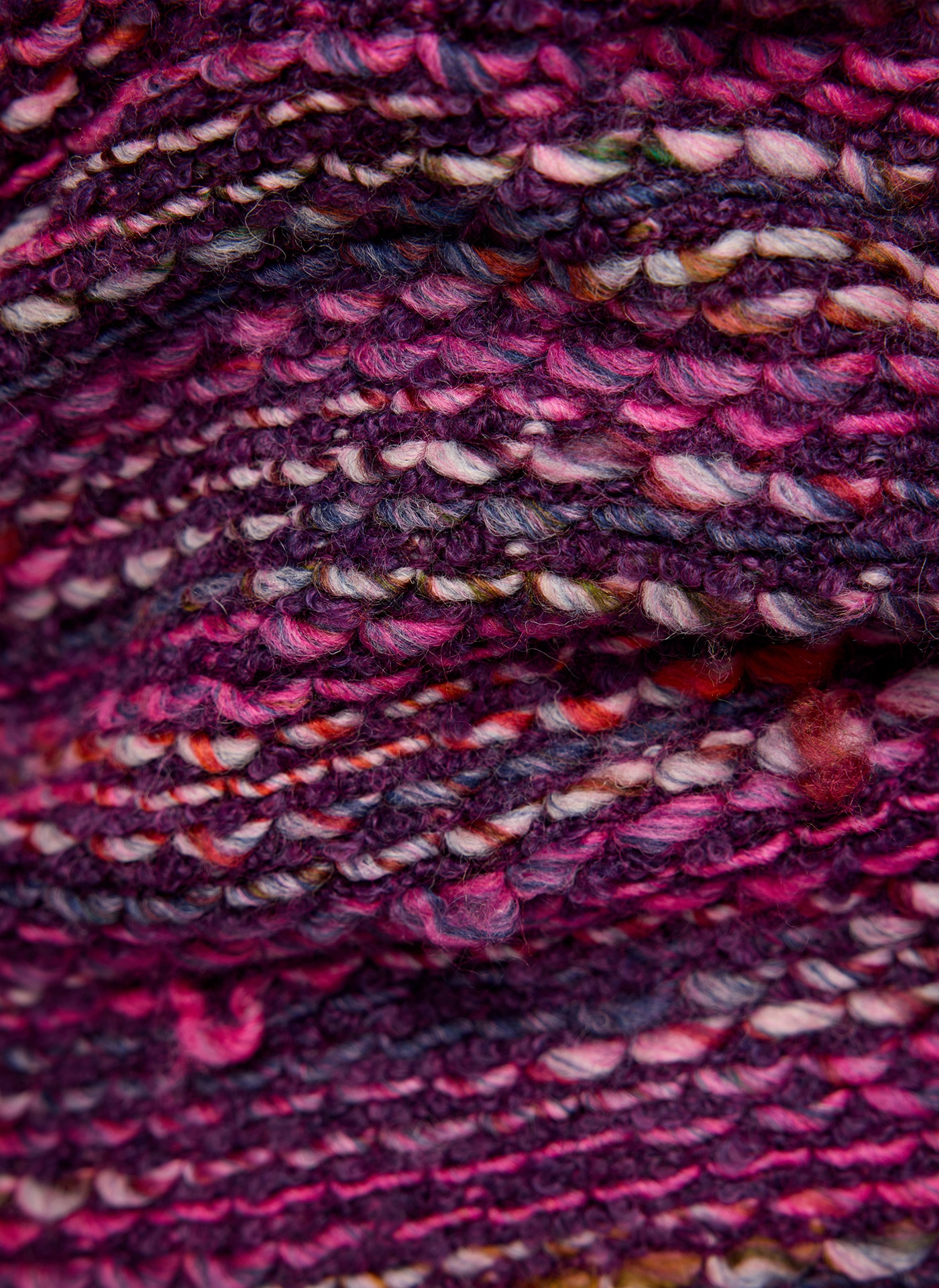 Rabe Cardigan Strickjacke / melierte-bunte Optik / mit Reißverschluss