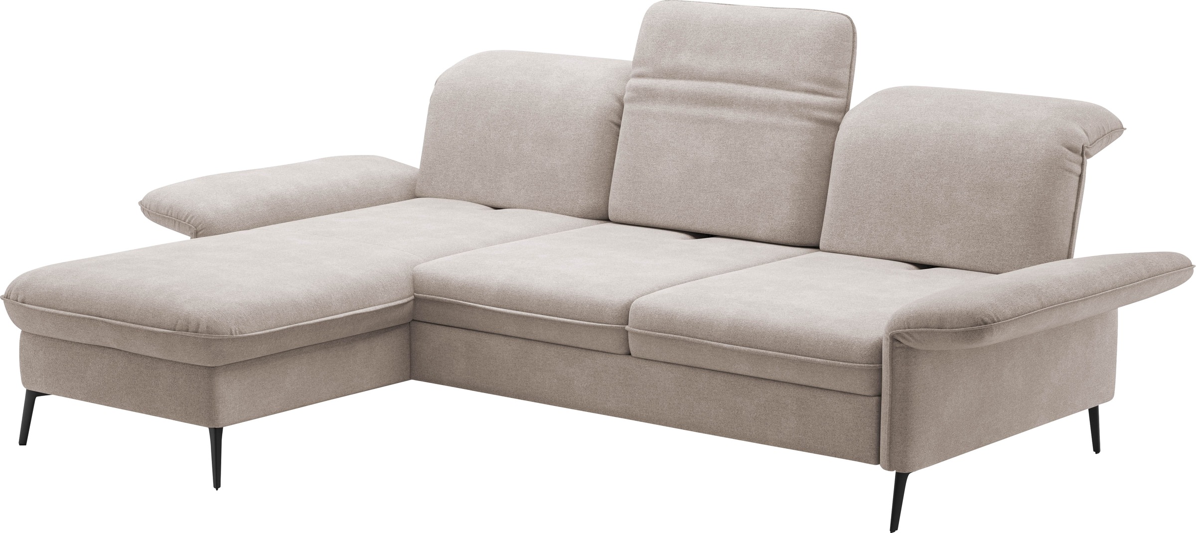 sit&more Ecksofa »Emely«, mit Sitztiefenverstellung optional mit Bettfunktion und Bettkasten