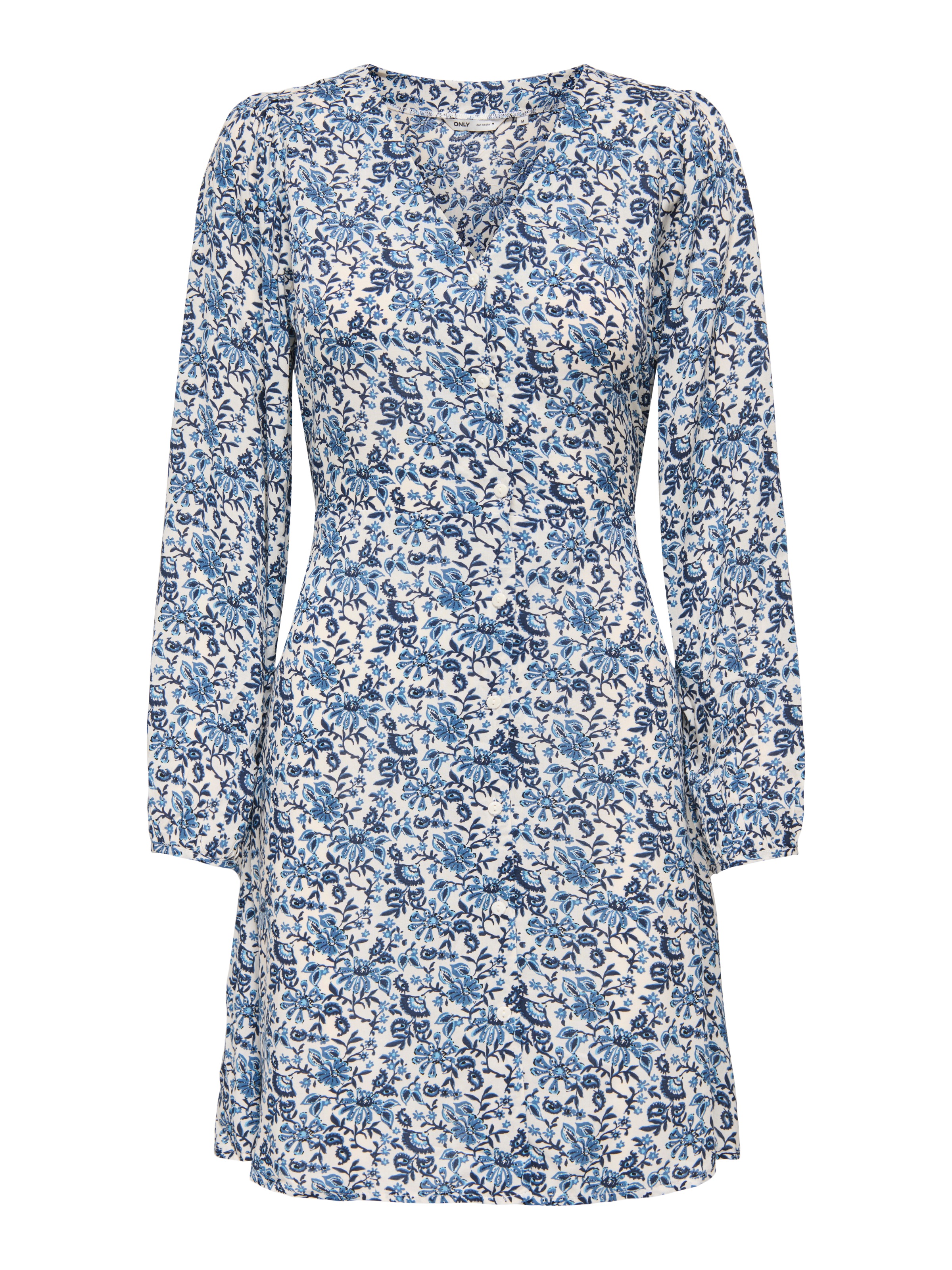 ONLY Druckkleid "ONLEVIDA L/S SHORT DRESS WVN NOOS" günstig online kaufen